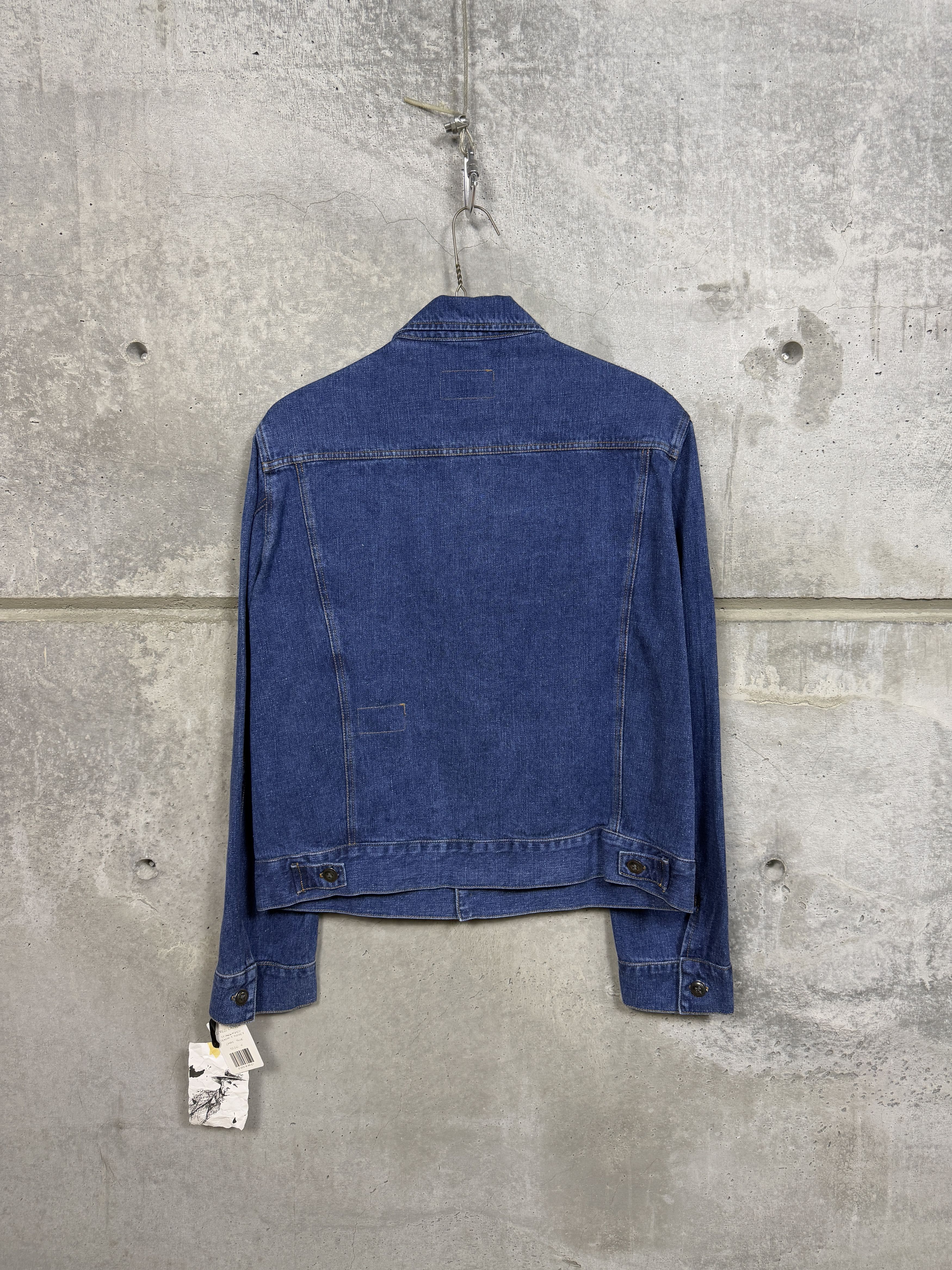 Greg Lauren Greg Lauren Stonewashed Denim Trucker Jacket Size US XL / EU 56 / 4 - 5 Thumbnail