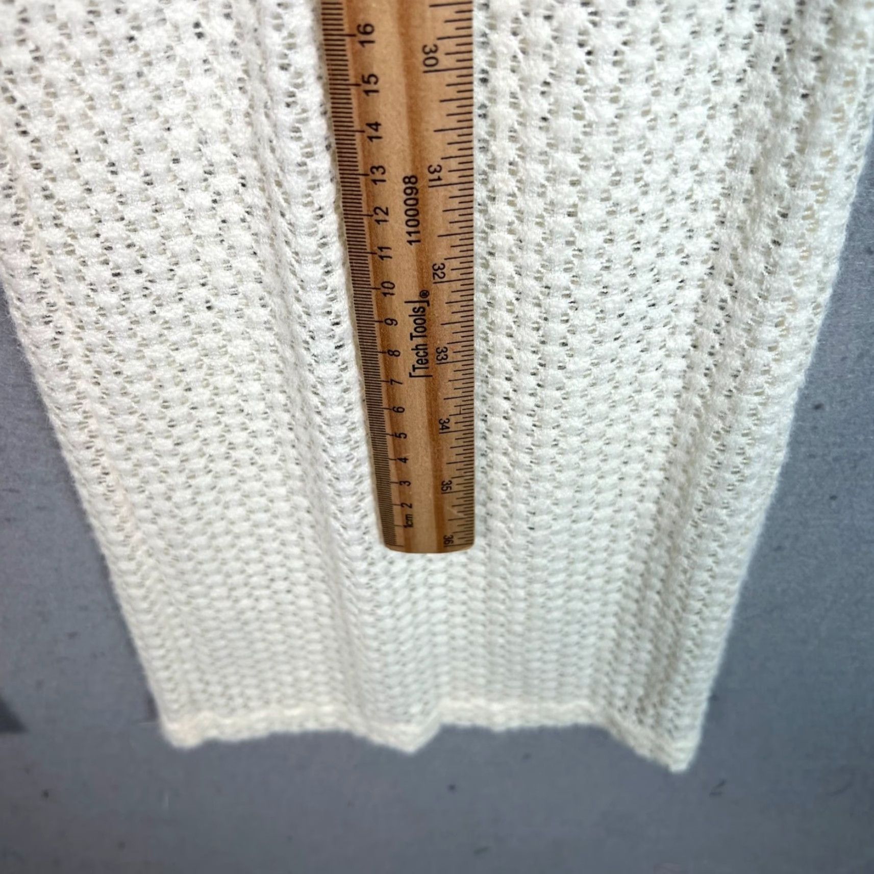 Lioness VINTAGE Lioness Pants Women's Medium Cream Knit Flared Ankle Nylon Blend 30in Waist Size 32" / US 10 / IT 46 - 6 Thumbnail