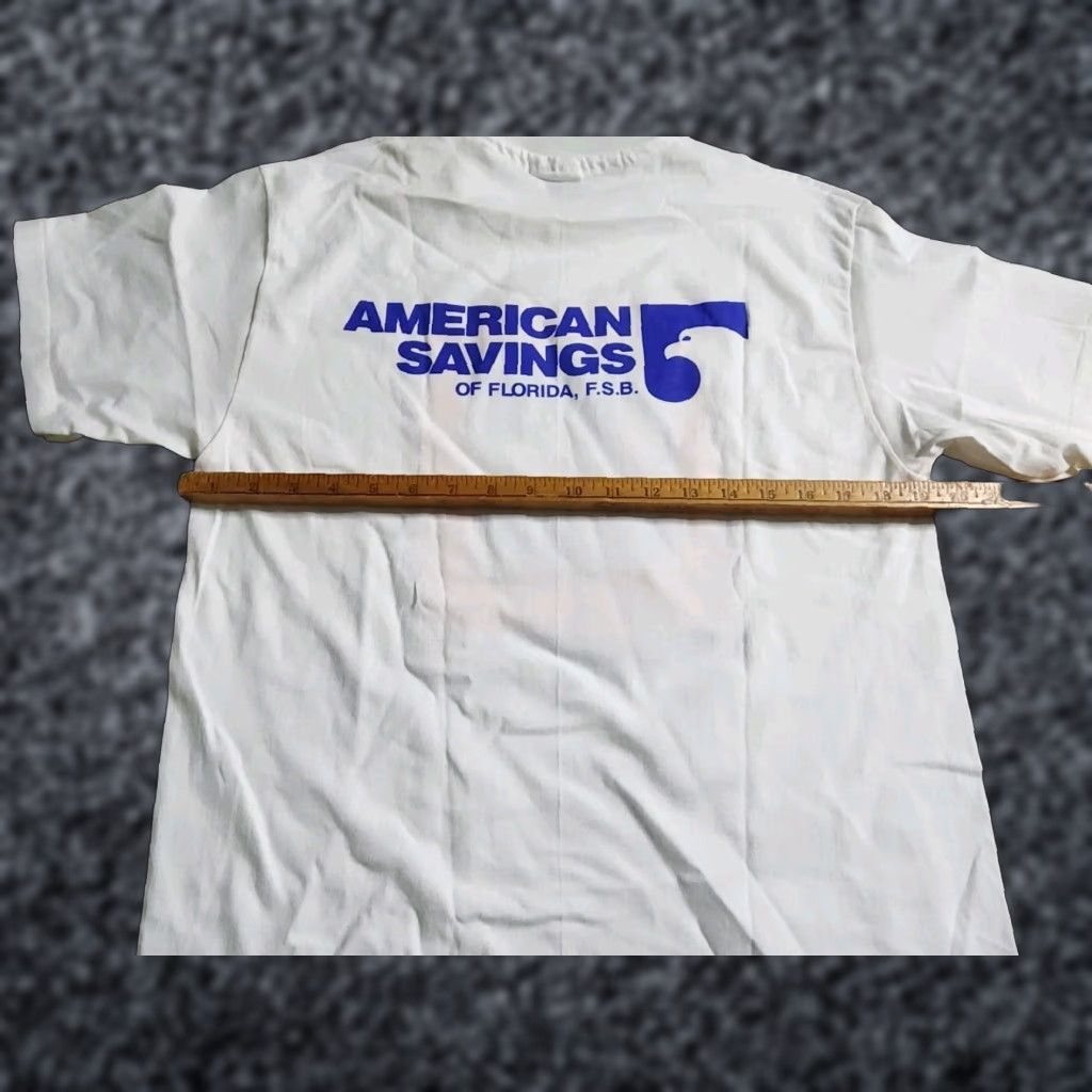 Hanes Vintage Hanes T-Shirt Men's M White 1990s Picnic USA 90s Graphic Print Short Sleeve Crew Neck Adult Medium Size US M / EU 48-50 / 2 - 1 Thumbnail