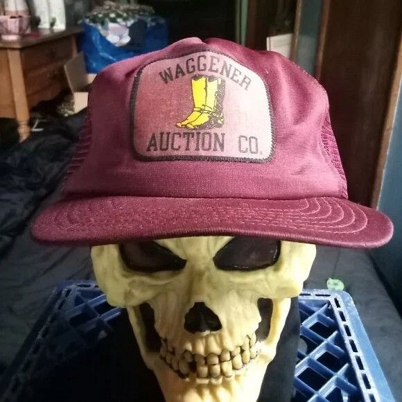 Other Vintage Waggener Auction Company Patch Snap Trucker Hat Cap Size ONE SIZE - 1 Thumbnail