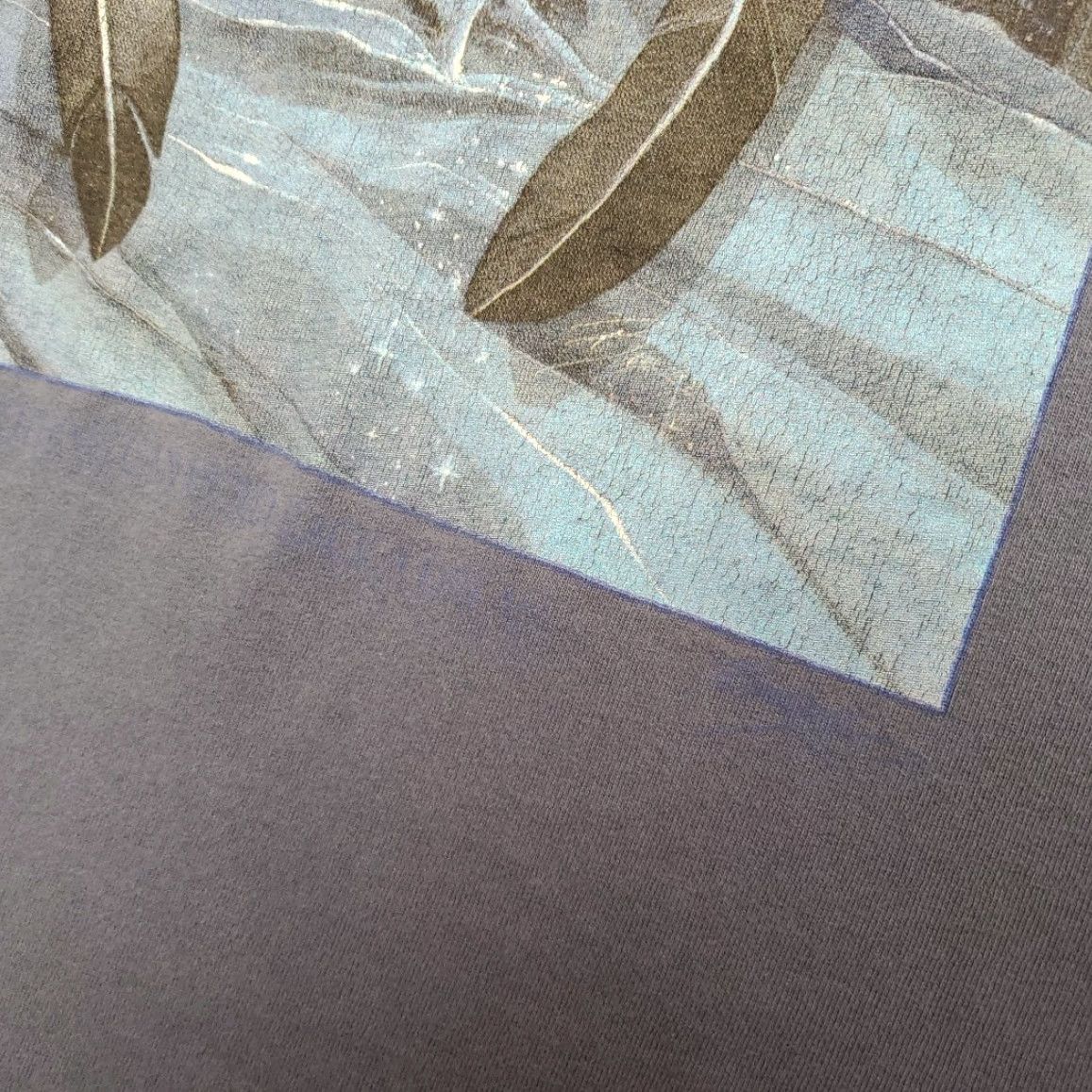 Fruit Of The Loom VINTAGE Nature T Shirt Mens 2XL Blue Native Outdoors Wolf Moonlight TEE Made in USA Size US XXL / EU 58 / 5 - 4 Thumbnail