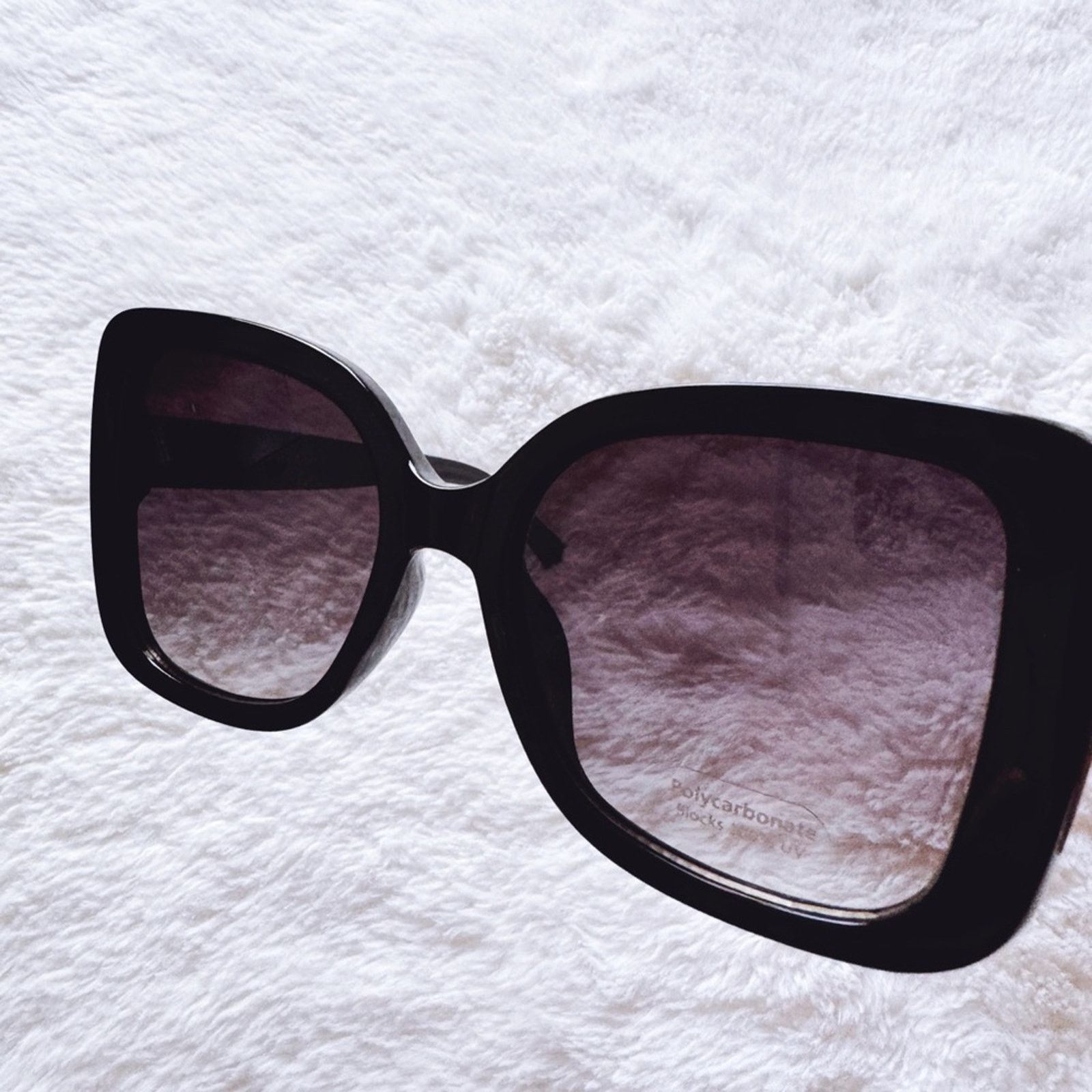 Other Eva Gloss Black Square-Framed Sunglasses Size ONE SIZE - 3 Thumbnail