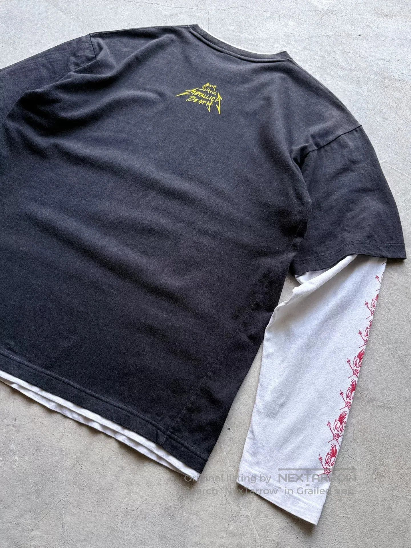 Vintage Vintage 00s Metallica Flame Skull Band Tee. Size US L / EU 52-54 / 3 - 6 Thumbnail