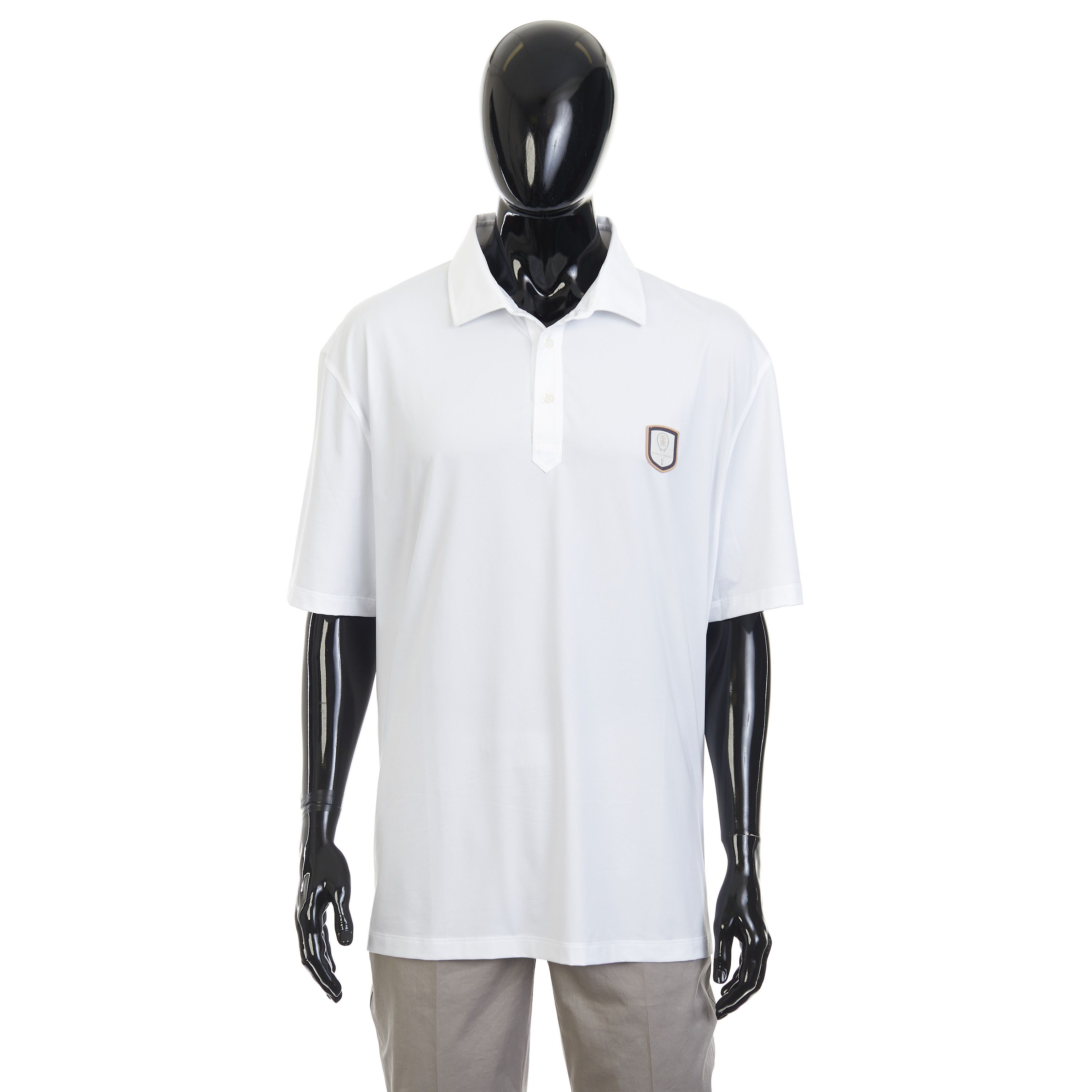 Brunello Cucinelli White Comfort Nylon Polo Shirt - Logo Size 4XL Size US XXL / EU 58 / 5 - 9 Thumbnail