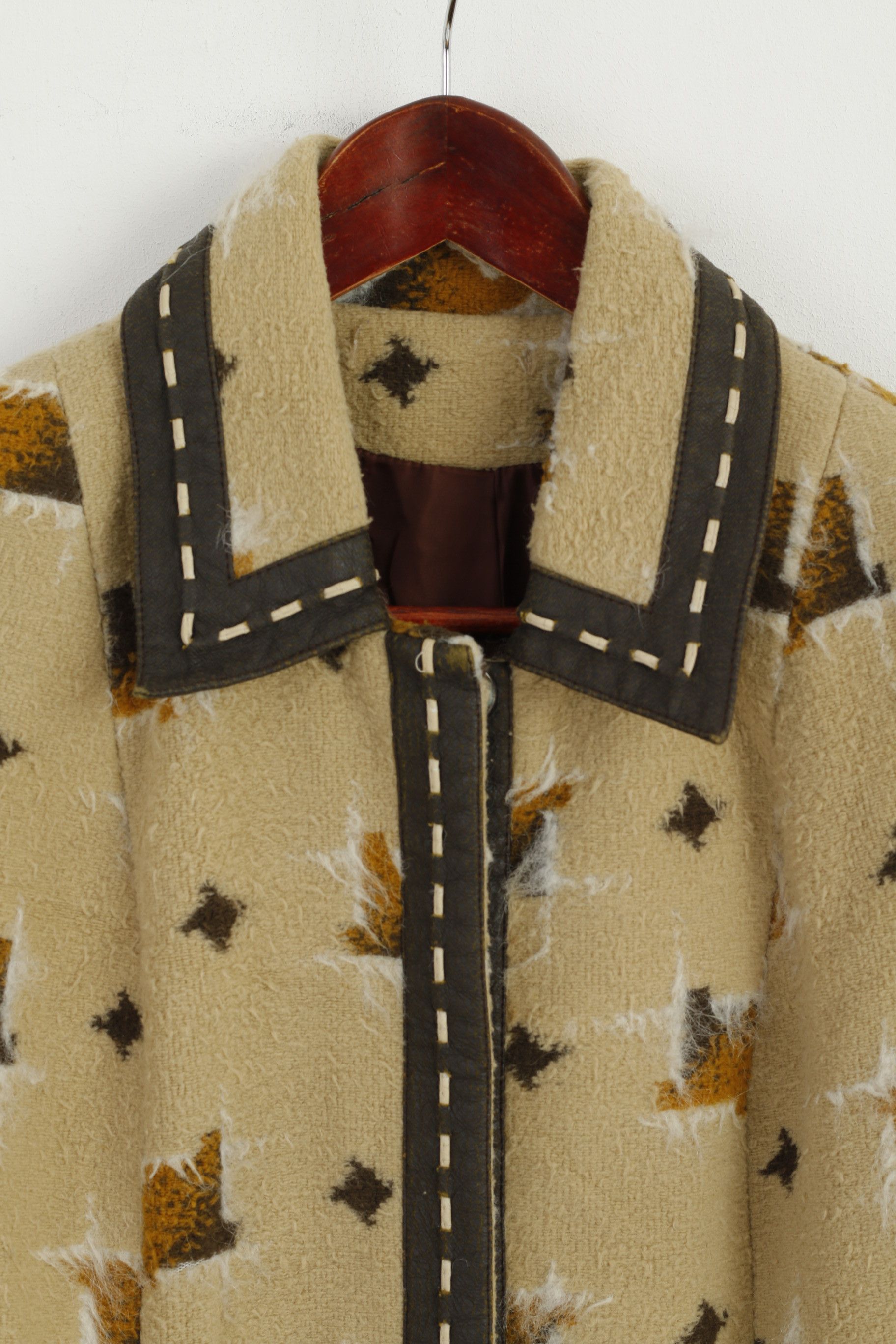 Vintage Classic Style Women S Coat Beige Vintage 1149 Size S / US 4 / IT 40 - 3 Thumbnail