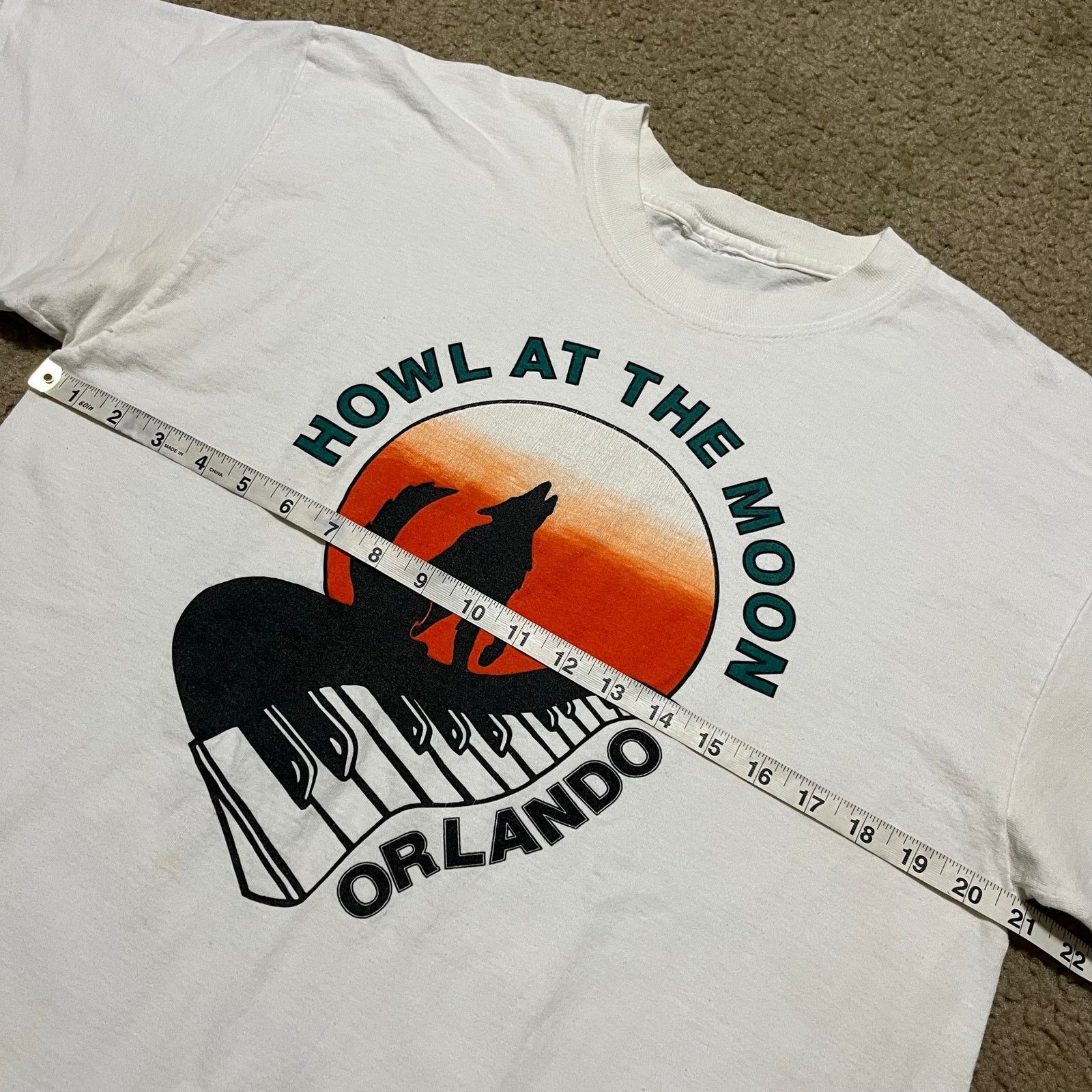 Other Vintage Howl at the Moon Orlando Piano Wolf Tee Large Size US L / EU 52-54 / 3 - 5 Thumbnail