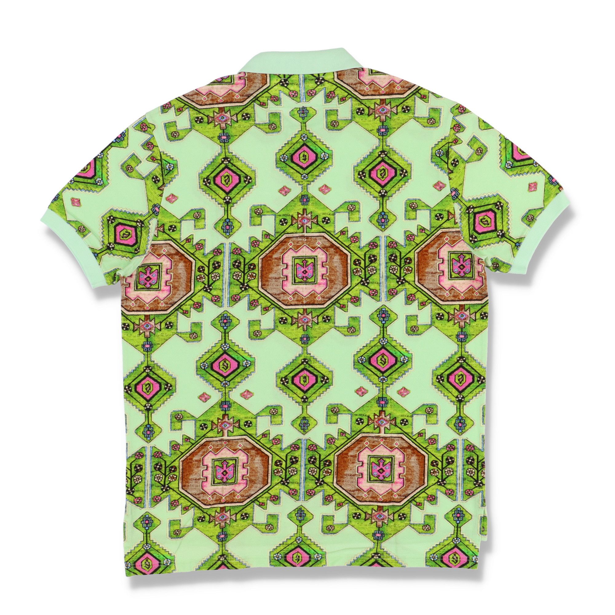 Givenchy Green Persian Rug Print Oversized Polo Size US L / EU 52-54 / 3 - 5 Thumbnail