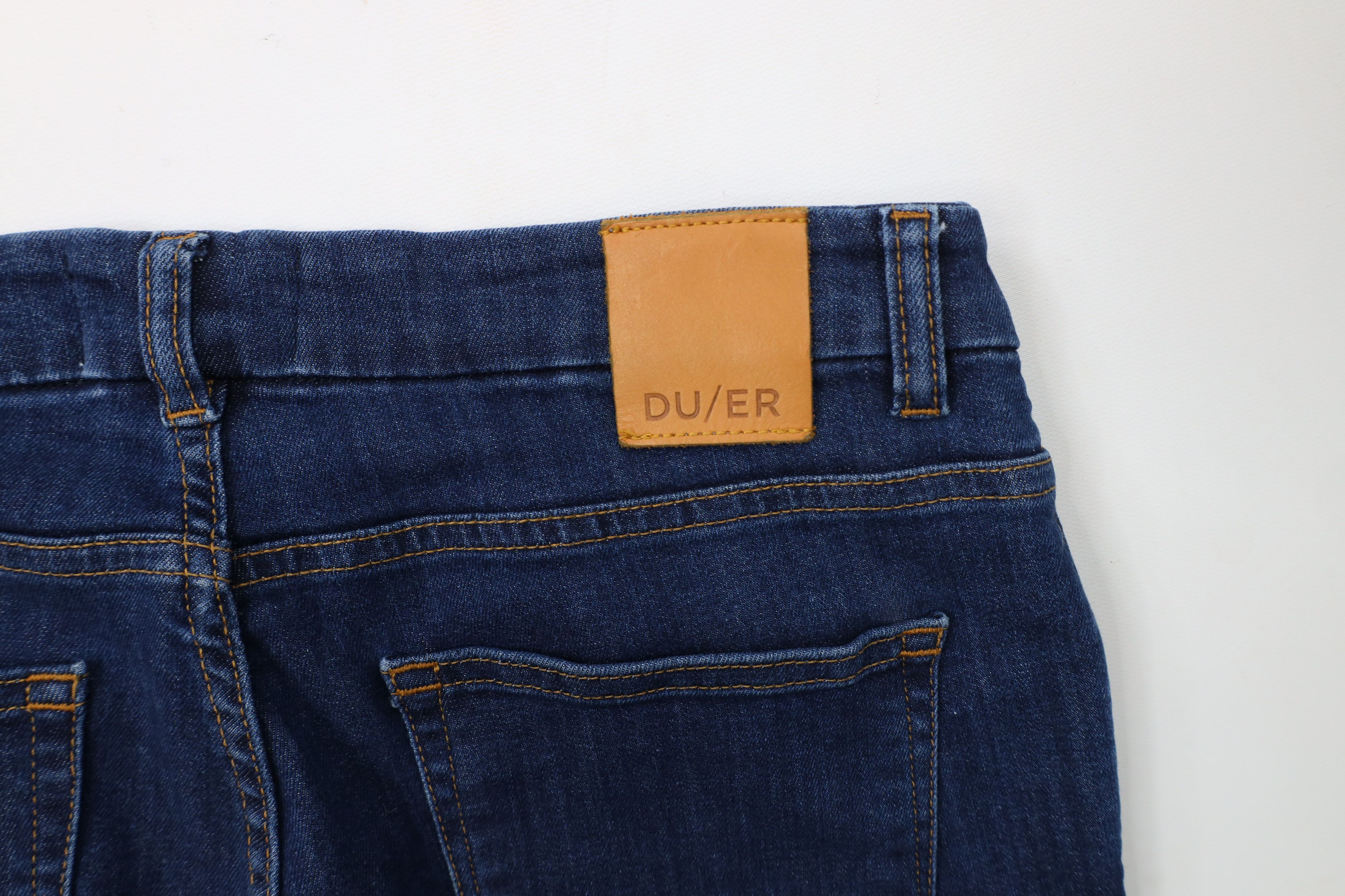 DUER × Vintage DU/ER DUER Fit Skinny Leg Stretch Denim Jeans Pants Blue Size 29" - 12 Thumbnail