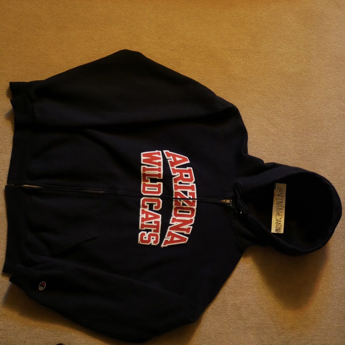 Champion Champion Arizona Wildcats Zip Hoodie – Navy / Red Size US XL / EU 56 / 4 - 1 Thumbnail