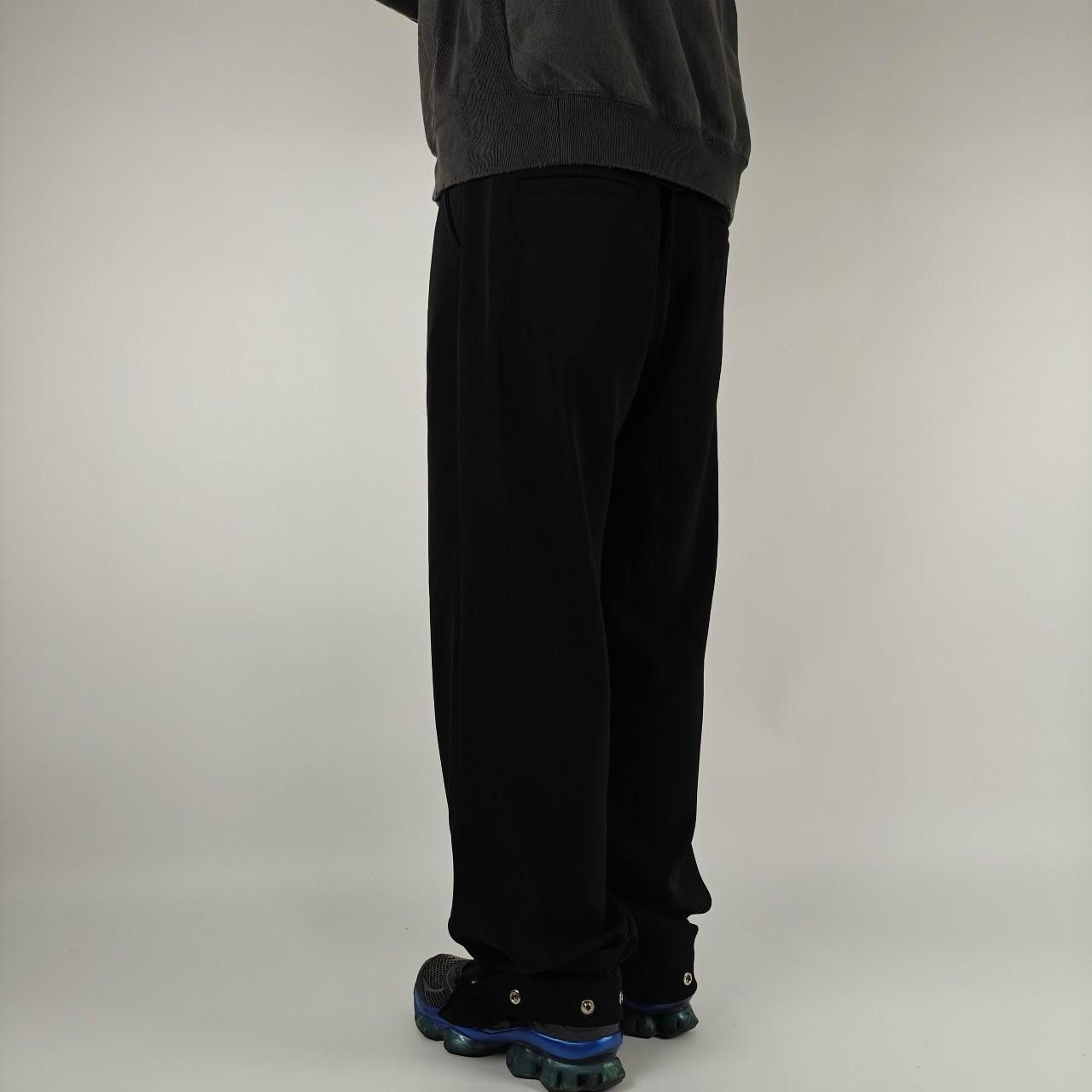 Other FNPService Button Hem Black Wide Leg Trousers Size US 32 / EU 48 - 5 Thumbnail