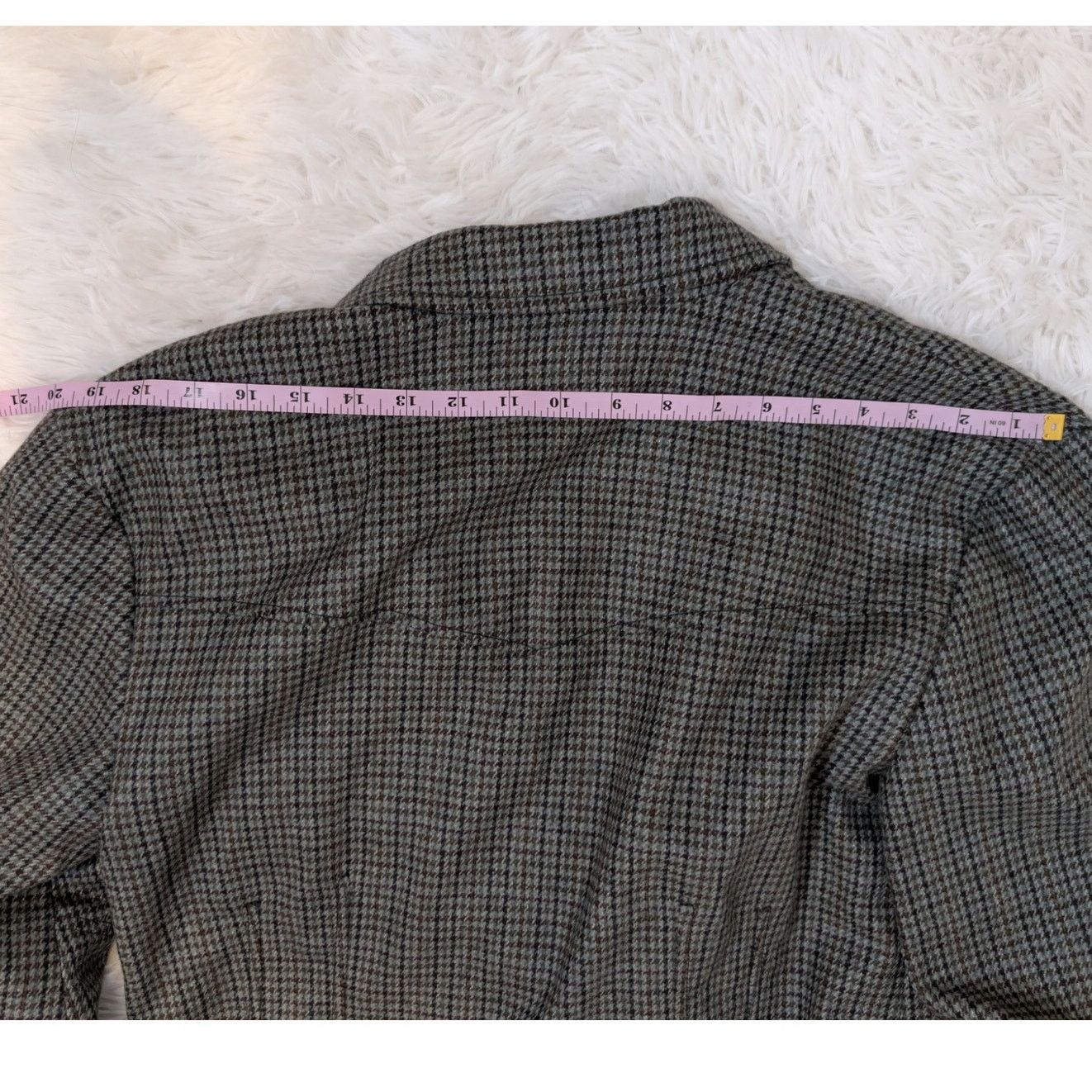 Veronica Beard Veronica Beard Sybille Cropped Houndstooth Wool Blend Blazer Size M / US 6-8 / IT 42-44 - 10 Thumbnail