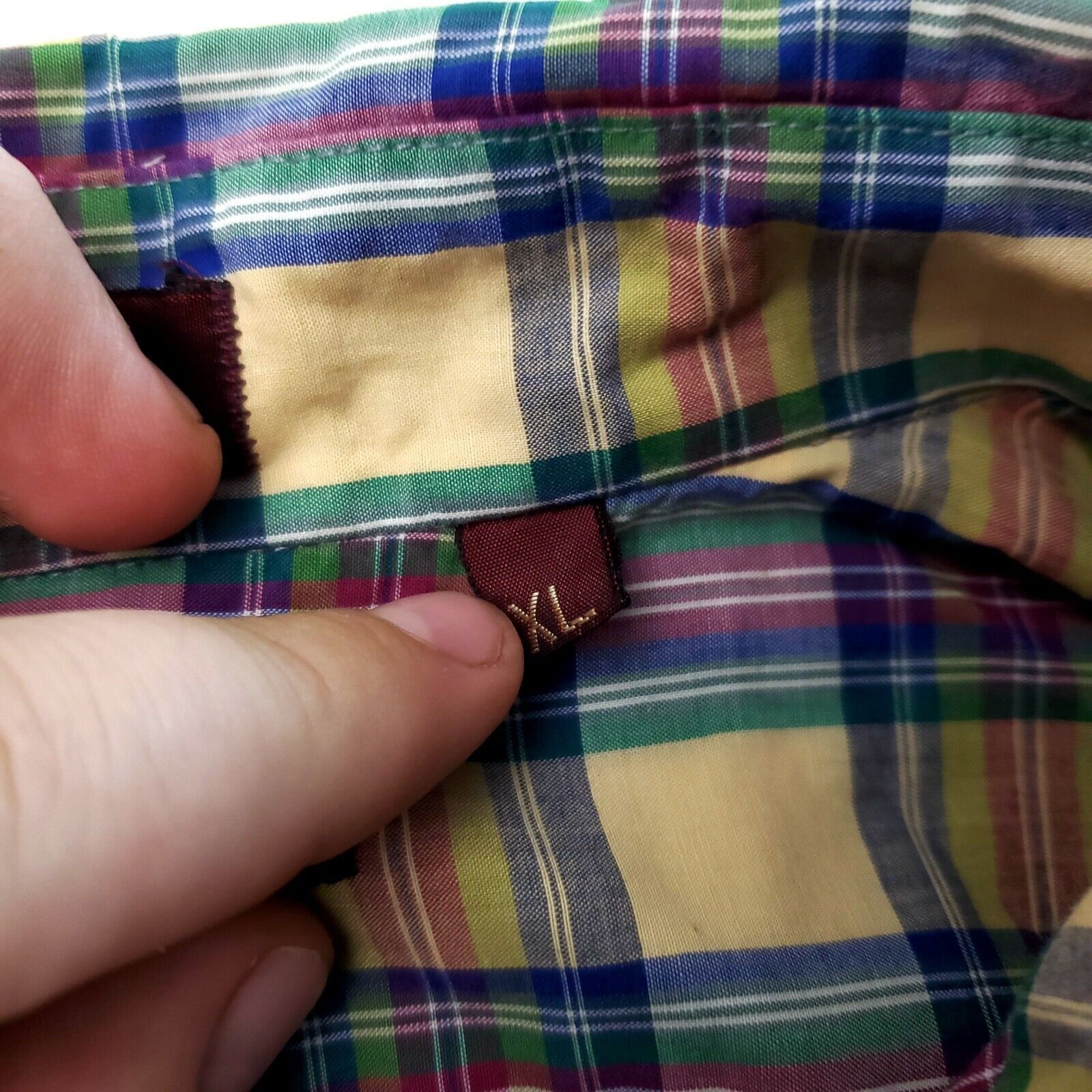 Chaps Chaps Ralph Lauren Cotton Yellow Pink Green Blue Plaid XL Dr Size US XL / EU 56 / 4 - 8 Thumbnail