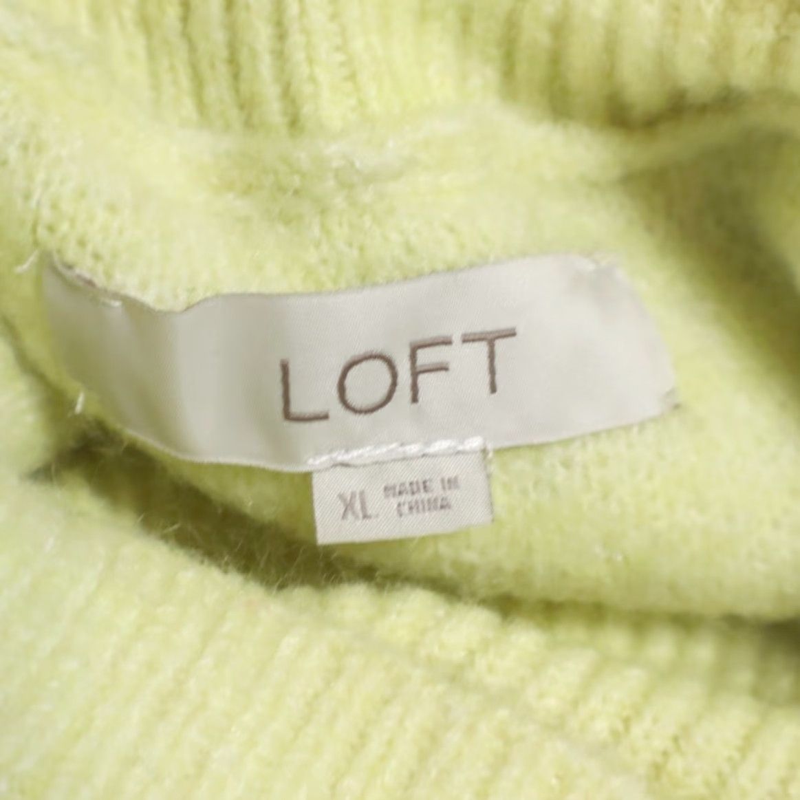 Loft Loft Women's XL Green Fair Isle Turtleneck Striped Mock Long Sleeve Sweater Shirt Size XL / US 12-14 / IT 48-50 - 5 Thumbnail