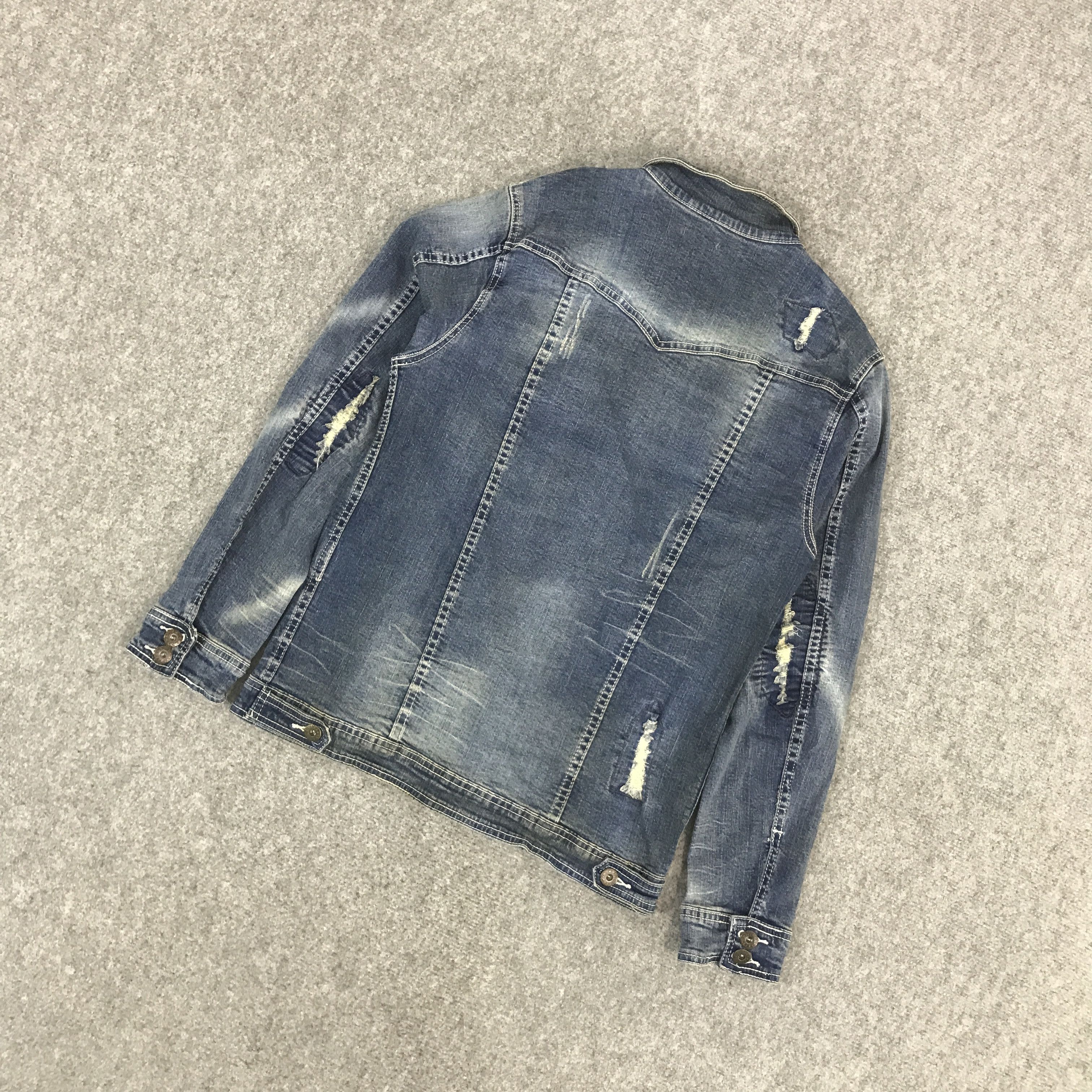 Japanese Brand GAVARIA DISTRESSET DESIGN BUTTON JACKET Size US L / EU 52-54 / 3 - 6 Thumbnail