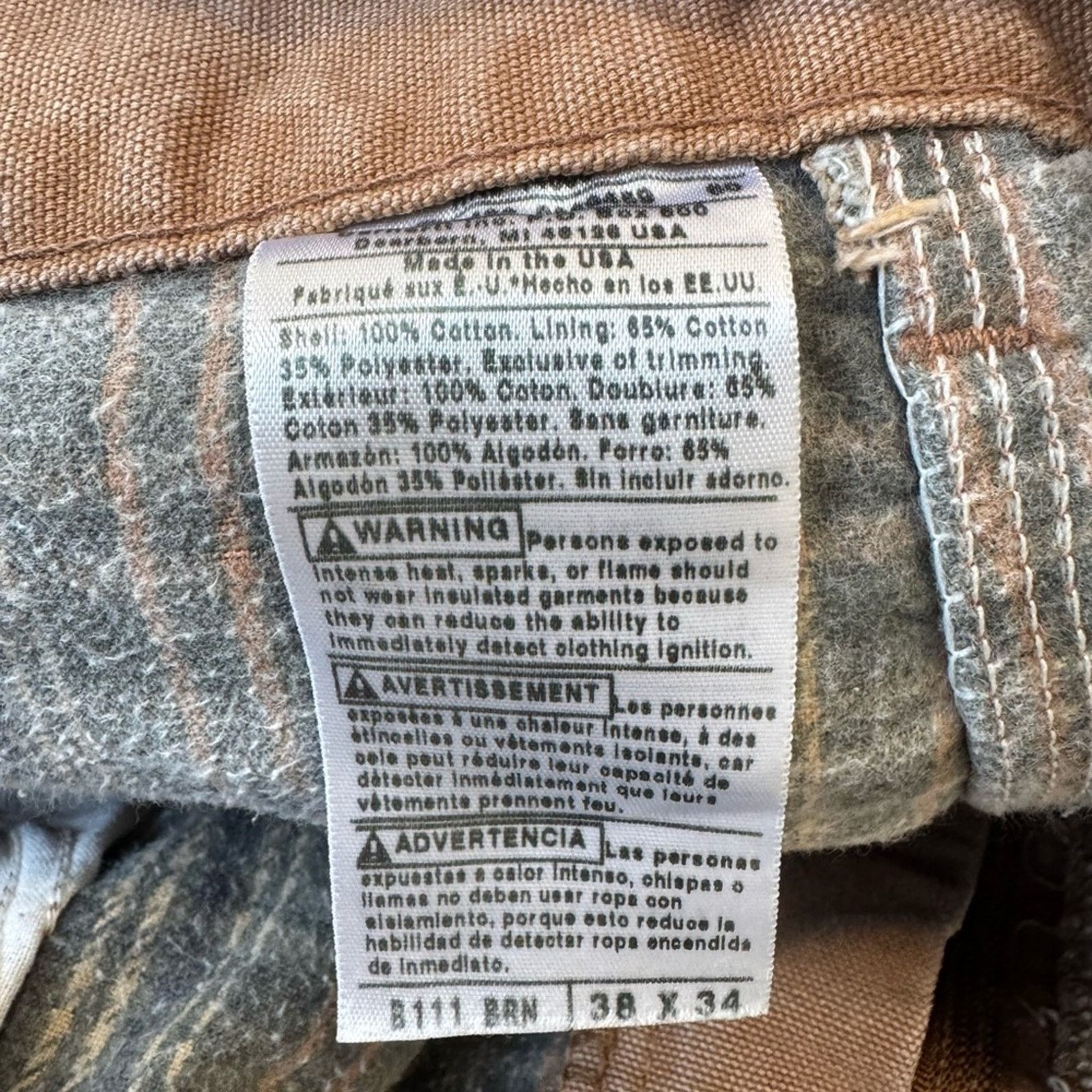 Carhartt Carhartt Carpenter Fleece lined pants Size US 38 / EU 54 - 3 Thumbnail