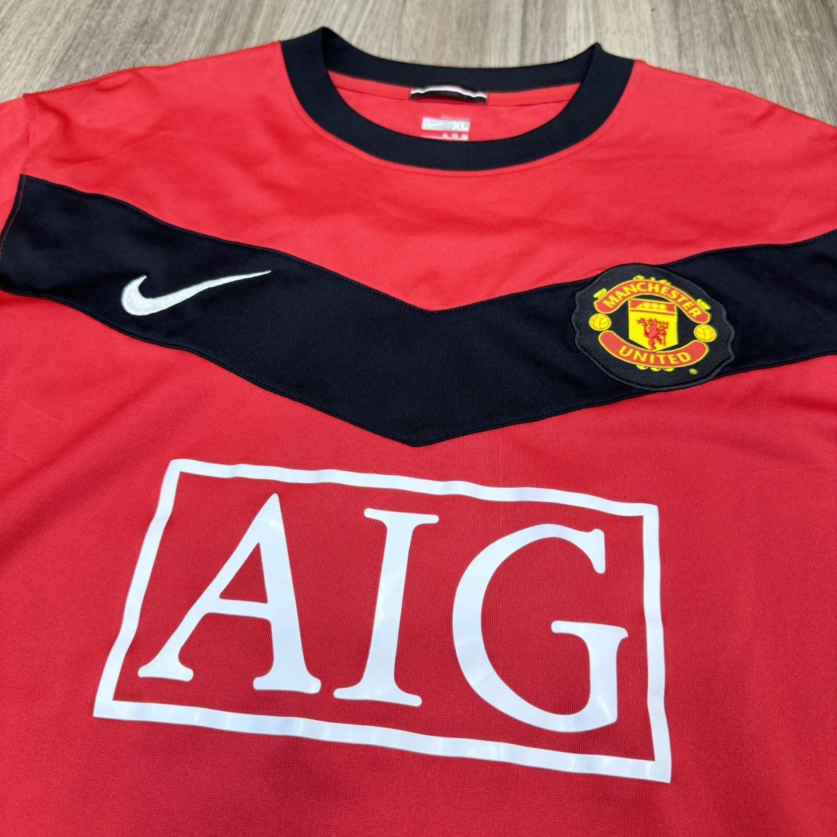 Nike Manchester United 09/10 longsleeves home shirt #7 Owen Size US XL / EU 56 / 4 - 3 Thumbnail