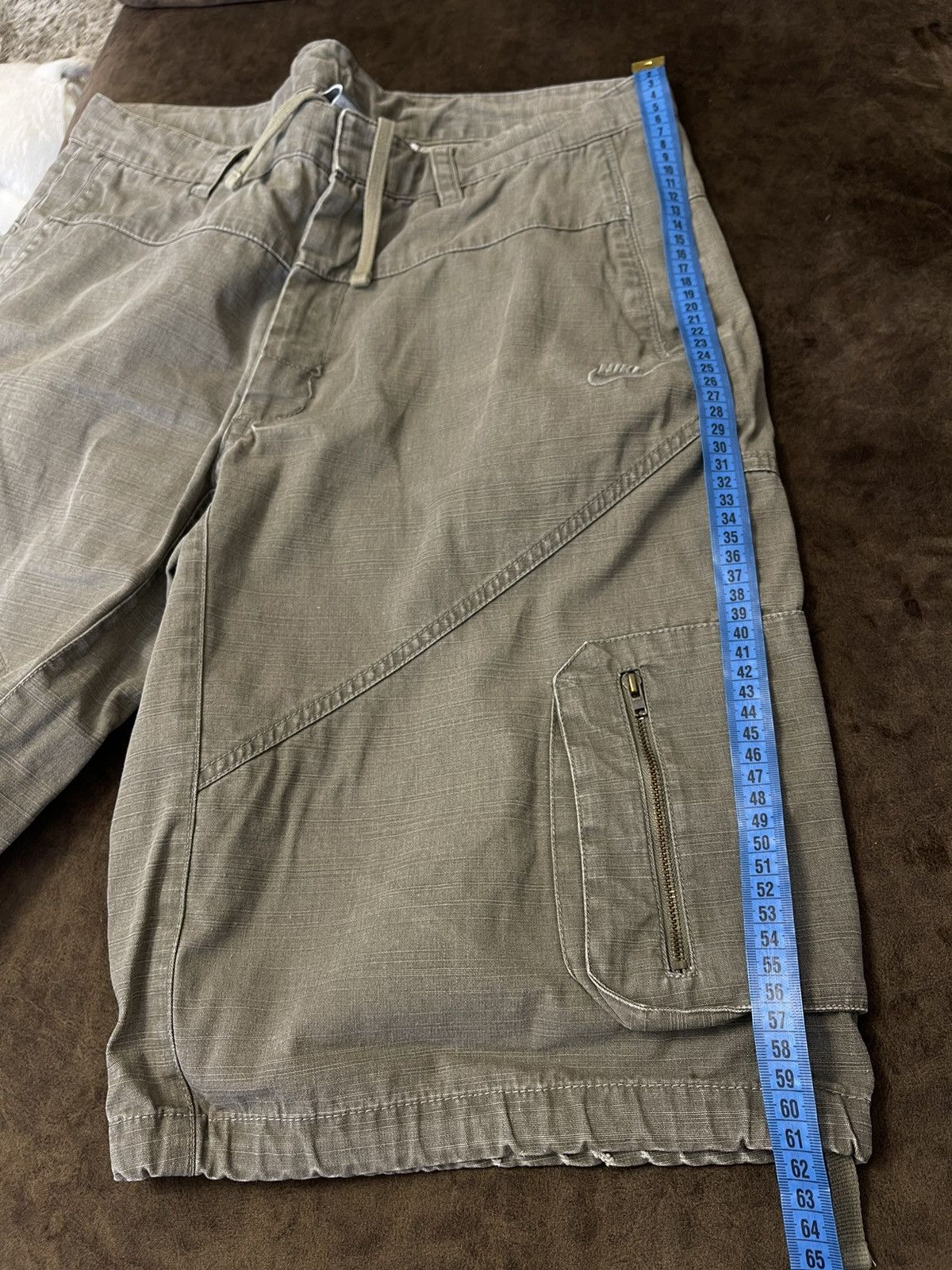 Vintage Nike Cargo Utility Shorts Mens Size L Olive Cotton Pockets Size US 34 / EU 50 - 11 Thumbnail