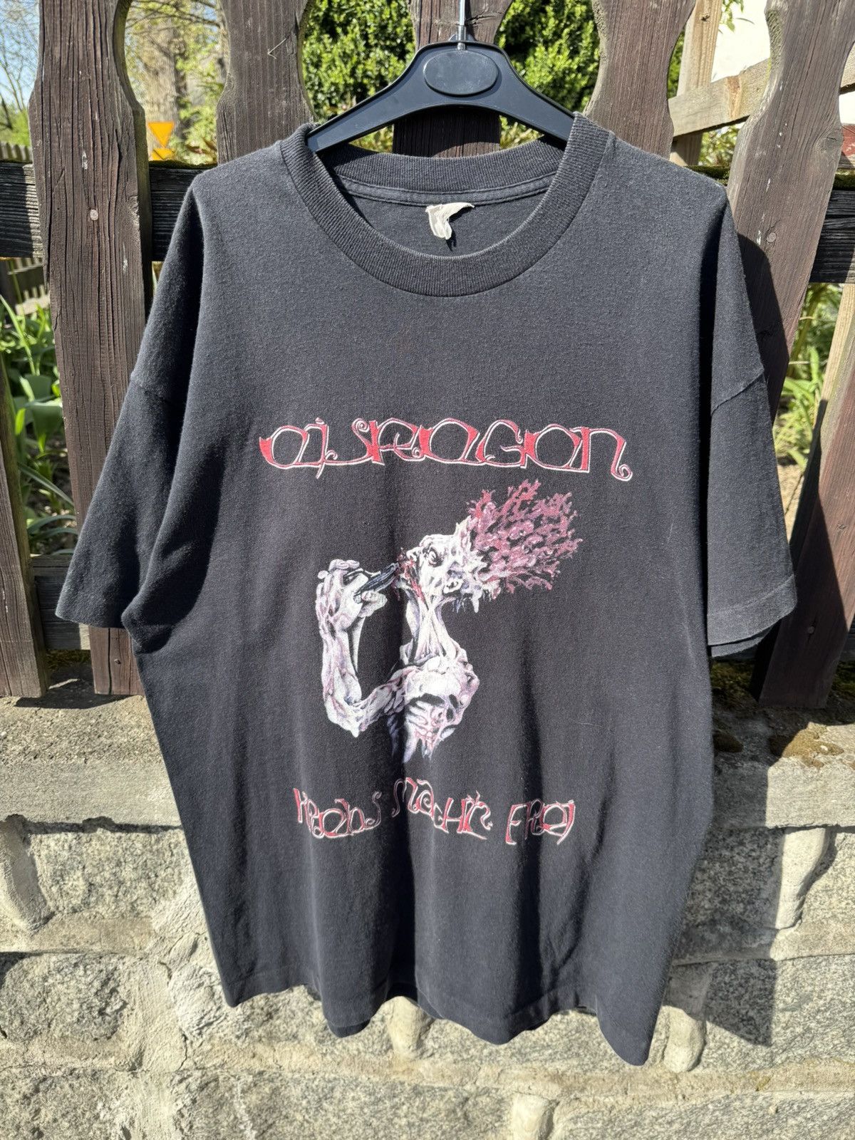 Band Tees × Vintage Vintage Eisregen Metal Band Krebs Macht Frei Single Stitch Size US XL / EU 56 / 4 - 12 Thumbnail