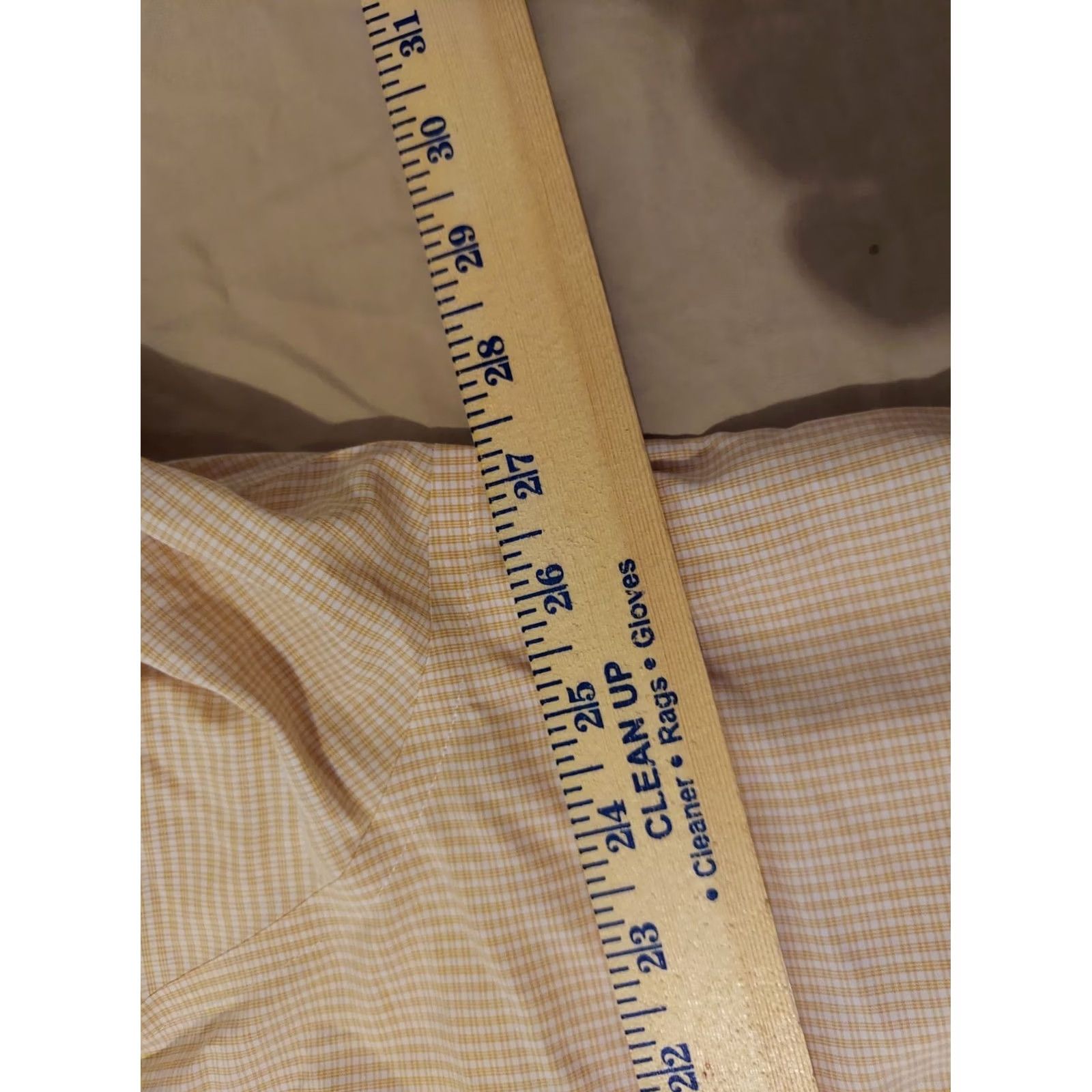 Brooks Brothers Mens Brooks Brothers Dress Shirt 18 34 Yellow Button Cotton Size 48R - 4 Thumbnail