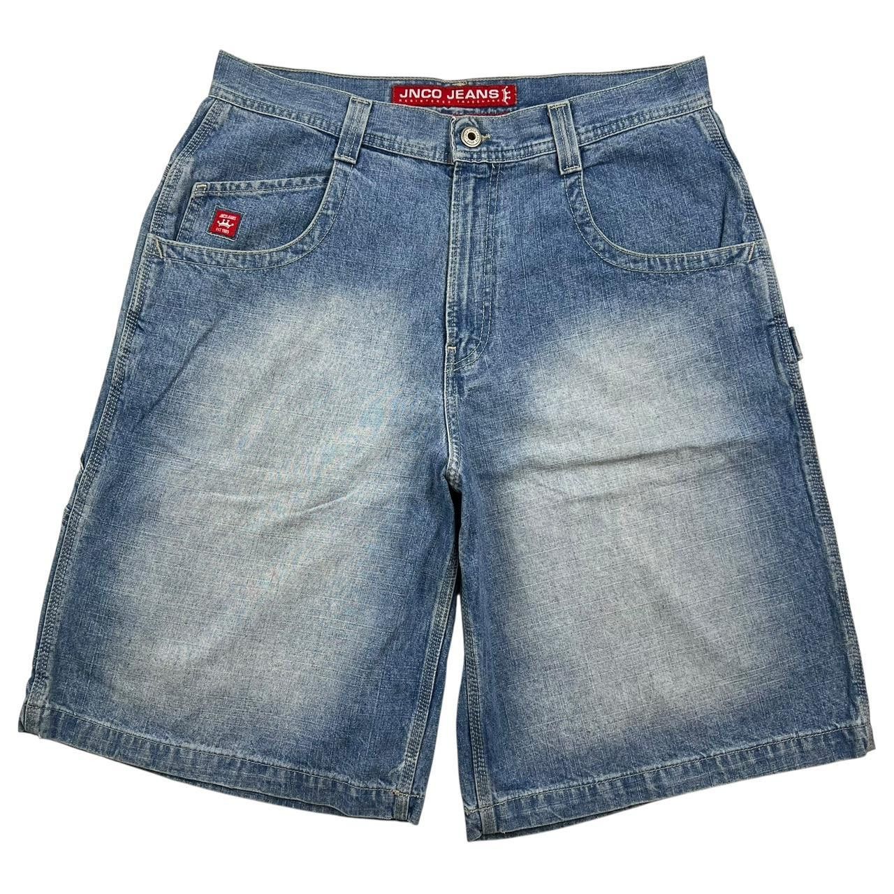 JNCO Vintage Jnco Red Crown Carpenter Denim Shorts Jorts Waist 34 Size US 34 / EU 50 - 2 Thumbnail