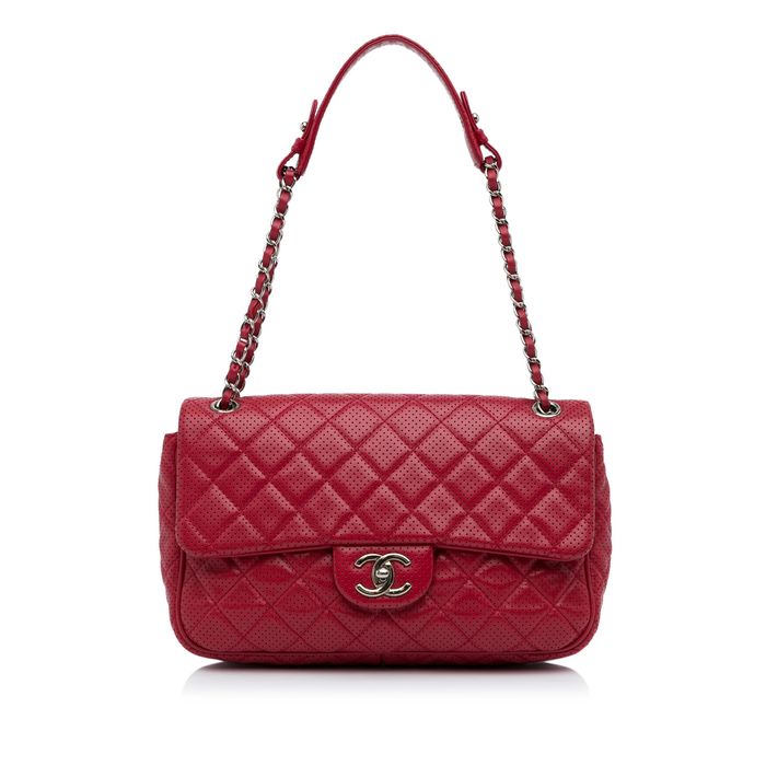 Chanel Chanel Jumbo Classic Perforated Lambskin Single Flap Grailed
