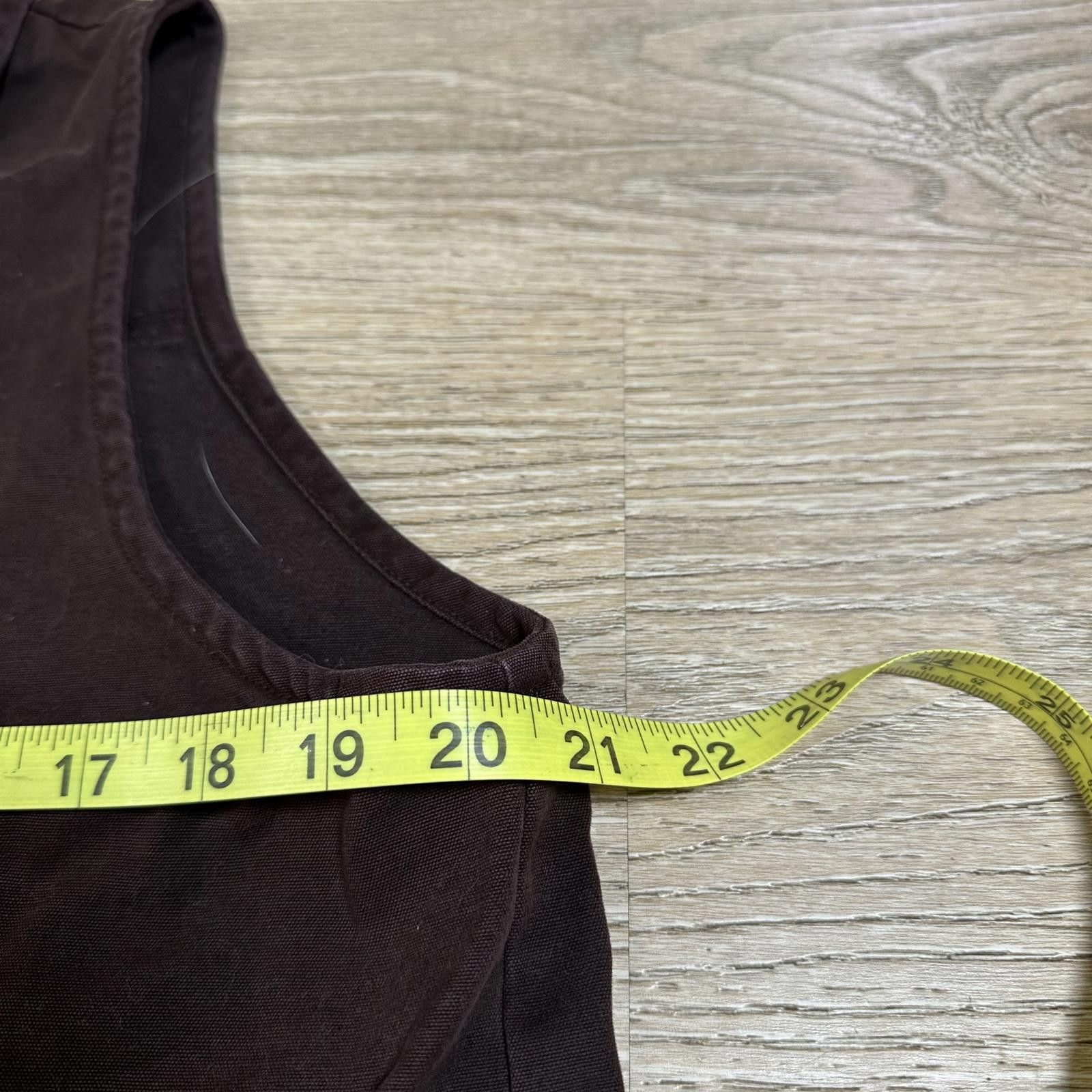 Ojardorf Ojai Womens Vest M Brown Cotton Button-Up Vintage Size M / US 6-8 / IT 42-44 - 4 Thumbnail