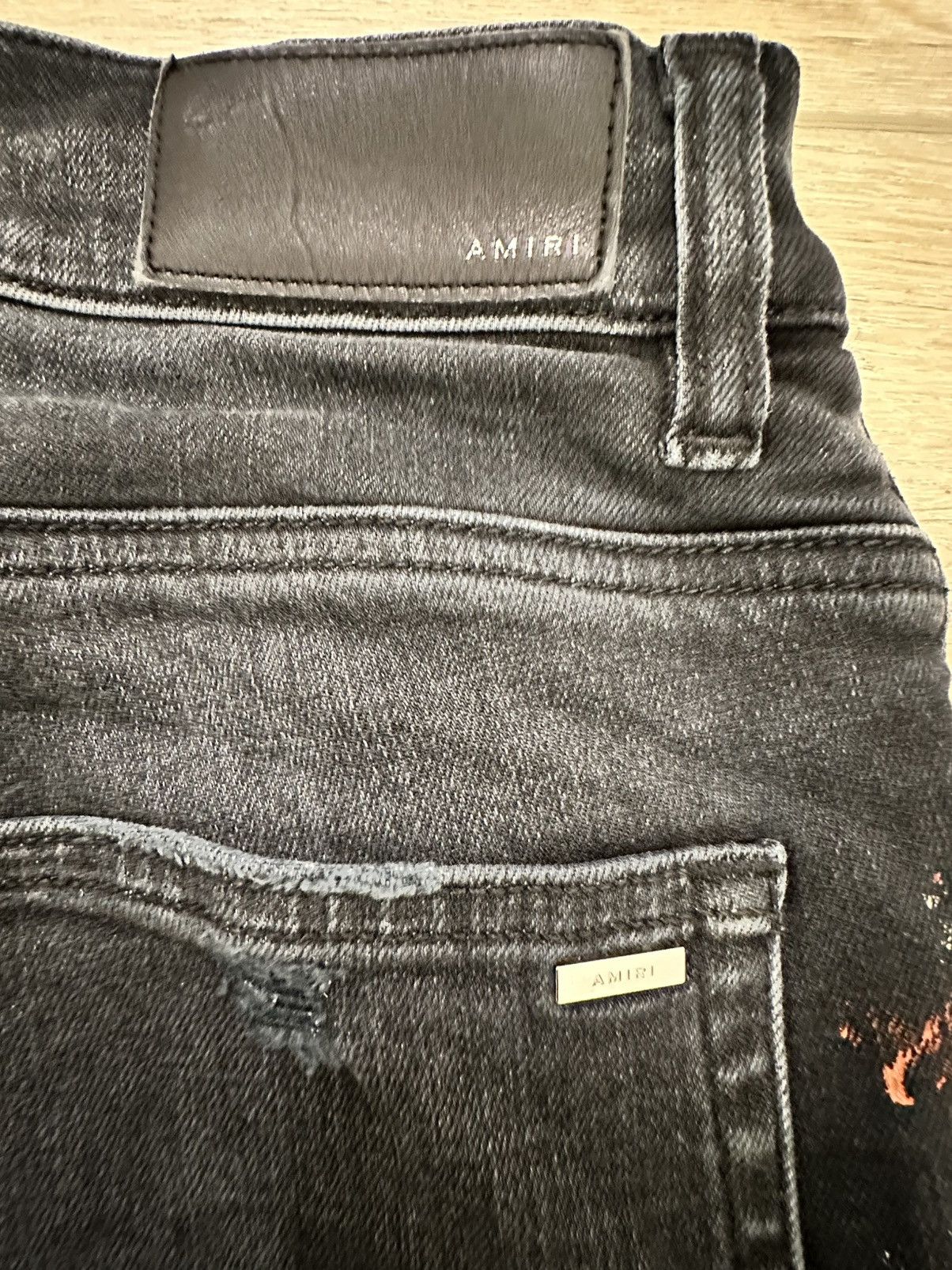Amiri Amiri MX1 Paint Splatter Aged Black Denim Size US 30 / EU 46 - 5 Thumbnail