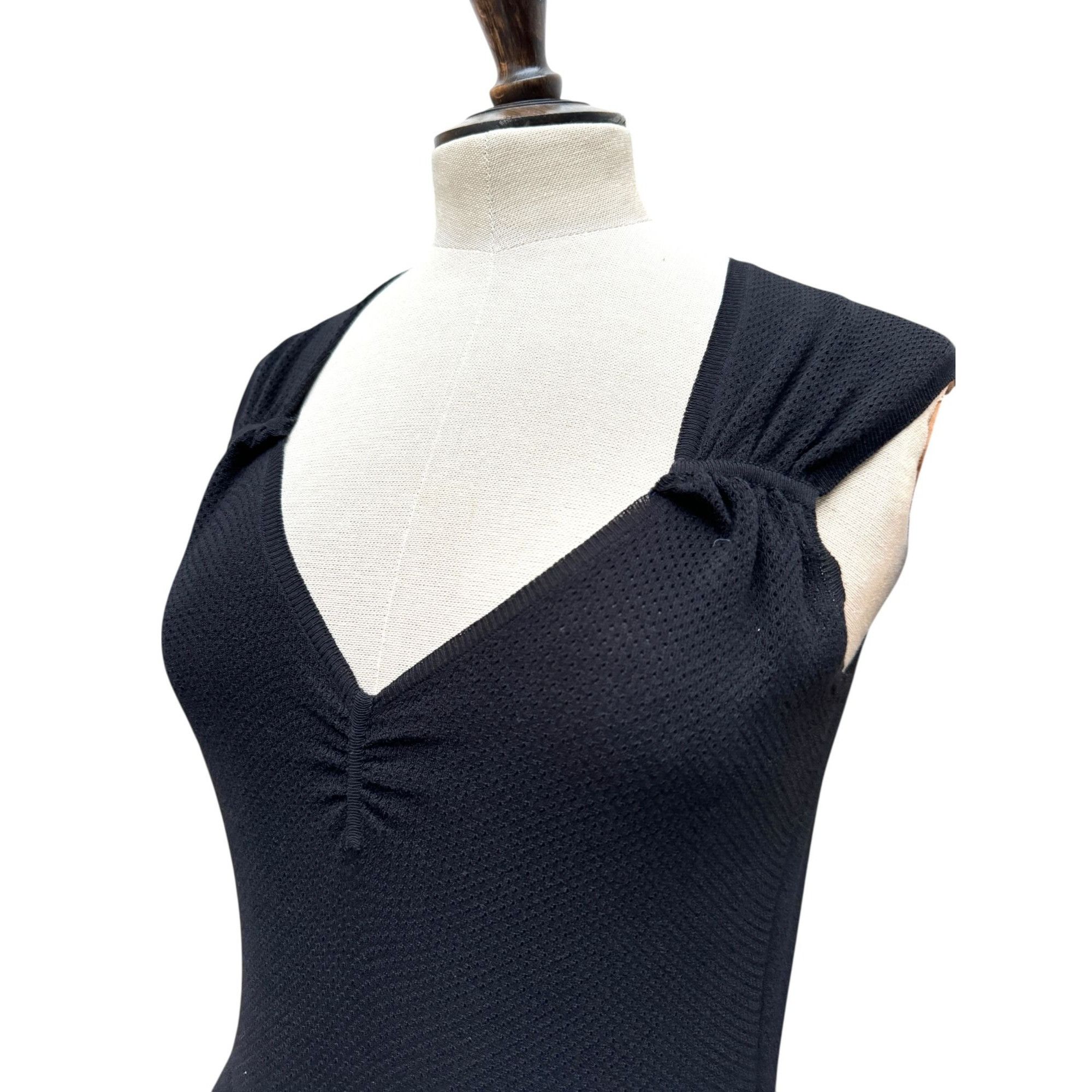 Yves Saint Laurent by Tom Ford Dark Navy Knit Dress Size S / US 4 / IT 40 - 3 Thumbnail
