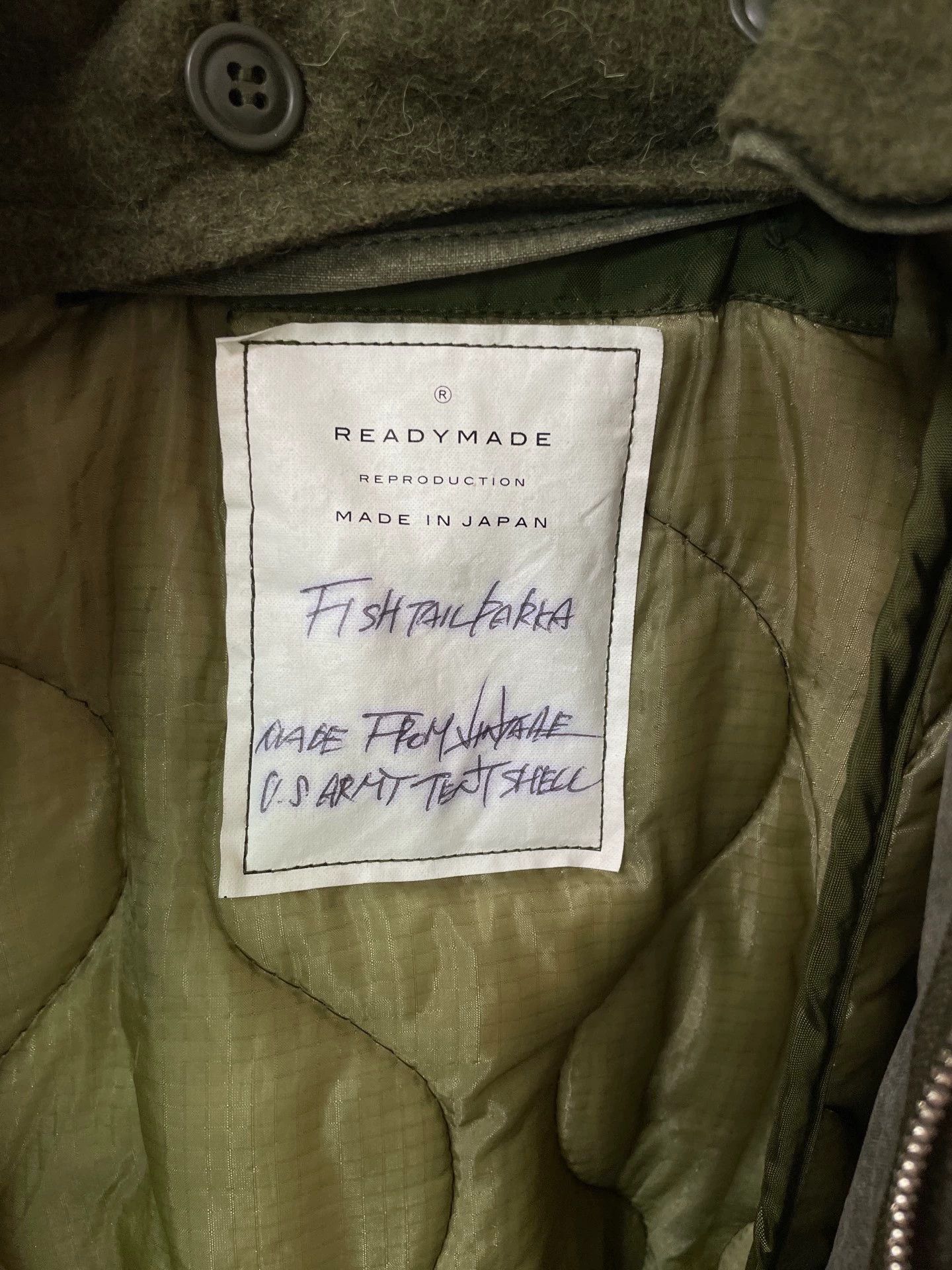 READYMADE Readymade Long Fishtail Parka Distressed Embroidered Size US S / EU 44-46 / 1 - 6 Thumbnail