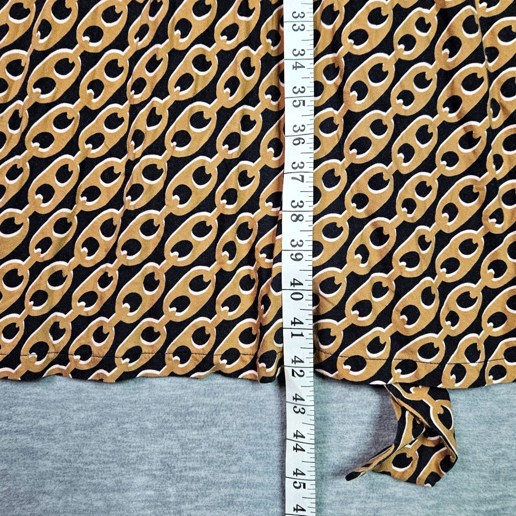 Boden Boden Dress Womens 4P Wrap Dress Geometric Brown Long Sleeve A-Line Casual Shirt? Size S / US 4 / IT 40 - 6 Thumbnail