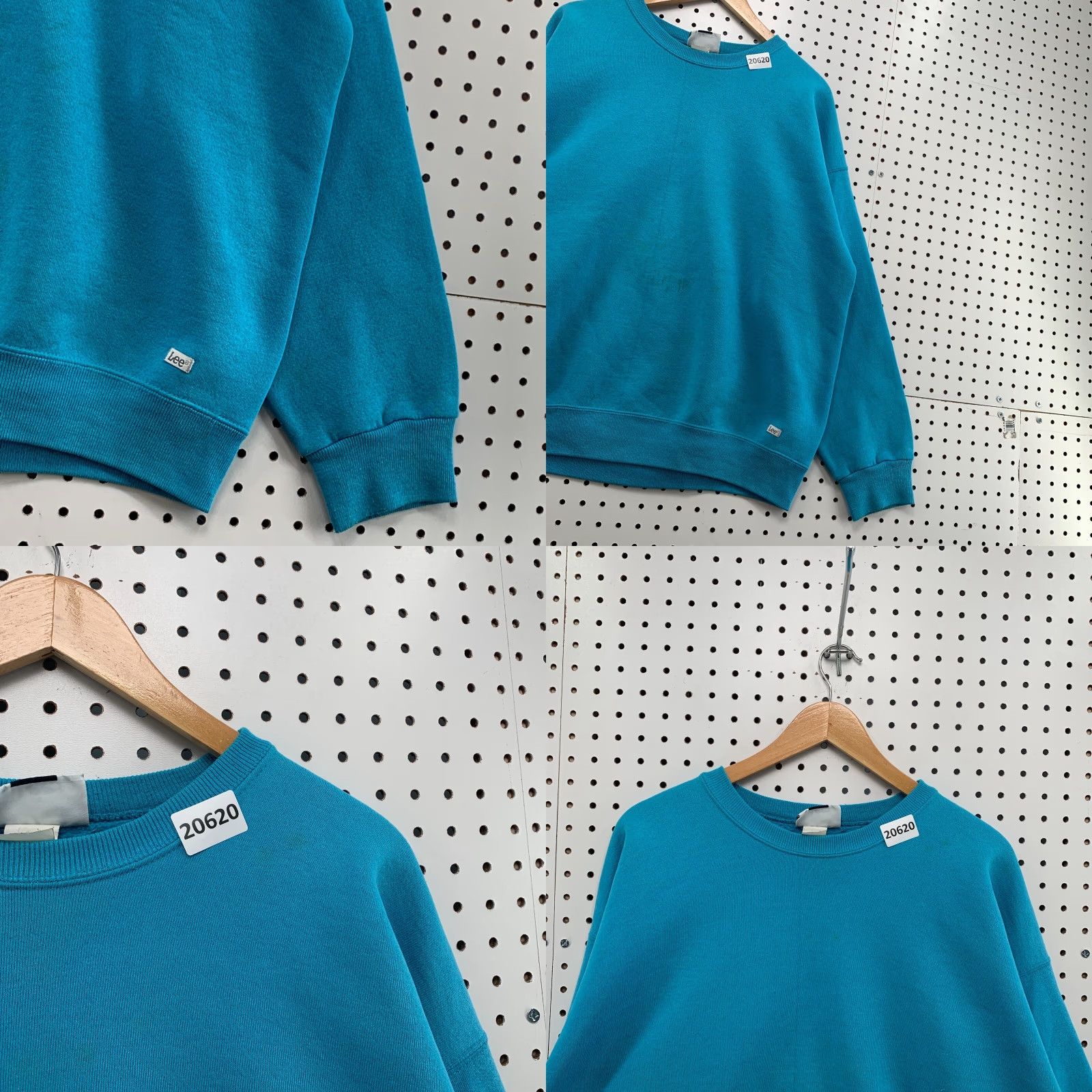 Lee VINTAGE LEE Sweatshirt Crewneck Adult 2XL Blue Heavyweight Cotton Blend Mens Pullover 25.5x28 Size US XXL / EU 58 / 5 - 8 Thumbnail