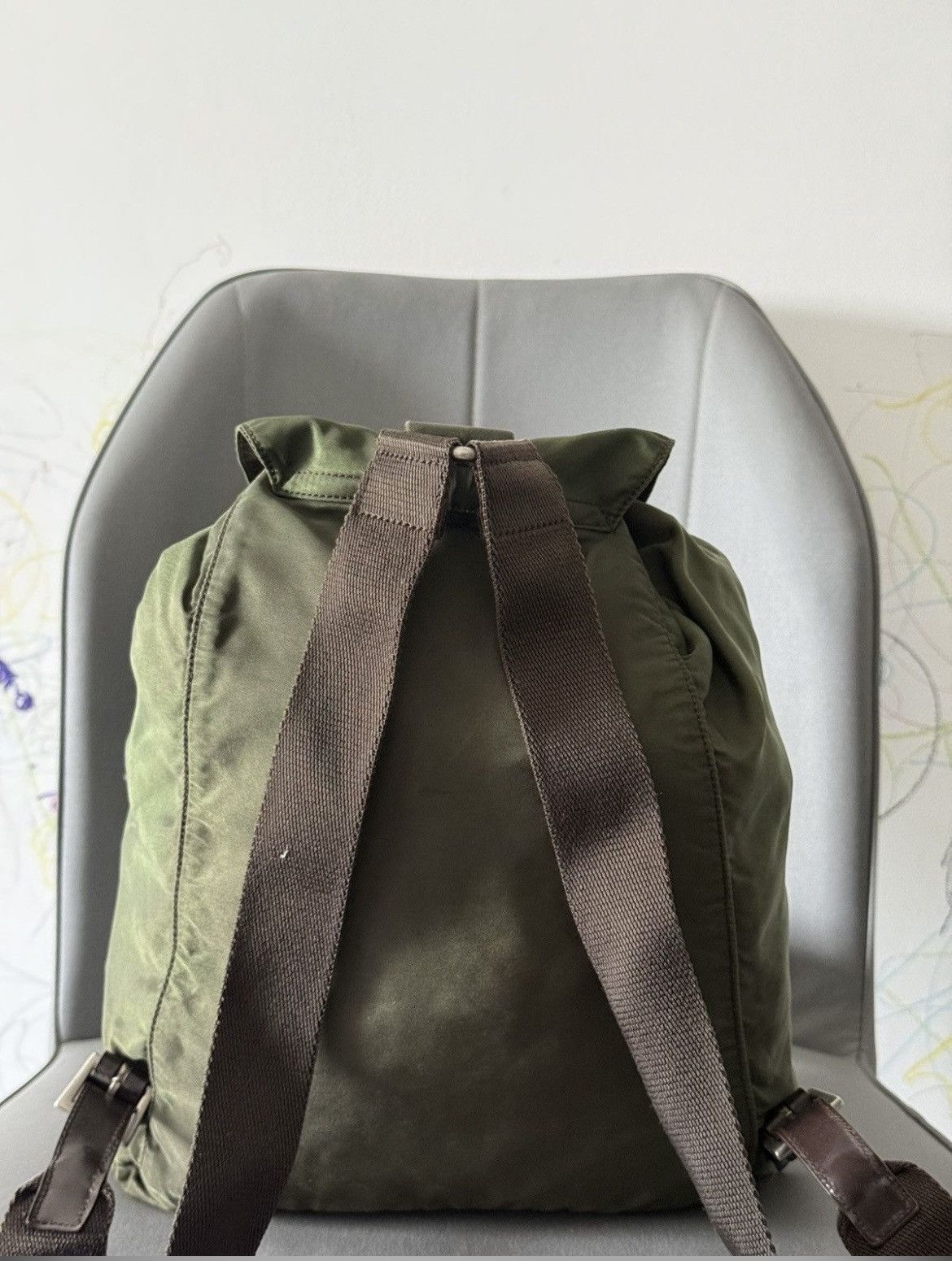 Prada Prada green backpack Size ONE SIZE - 3 Thumbnail