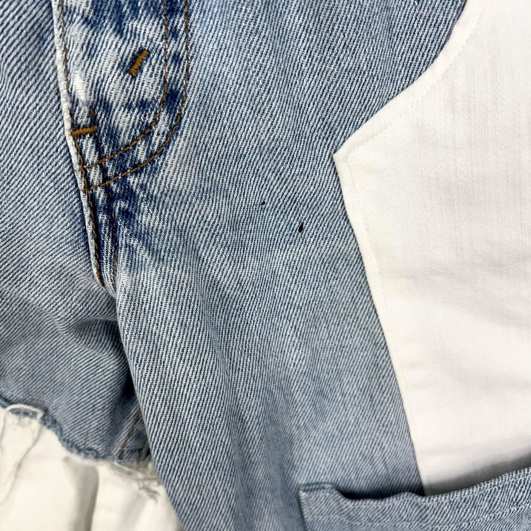 Levi's Vintage Levi'S Jeans - 34x36 - Denim Patchwork - Mid Rise - Blue - Upcycled 550 Size US 34 / EU 50 - 6 Thumbnail