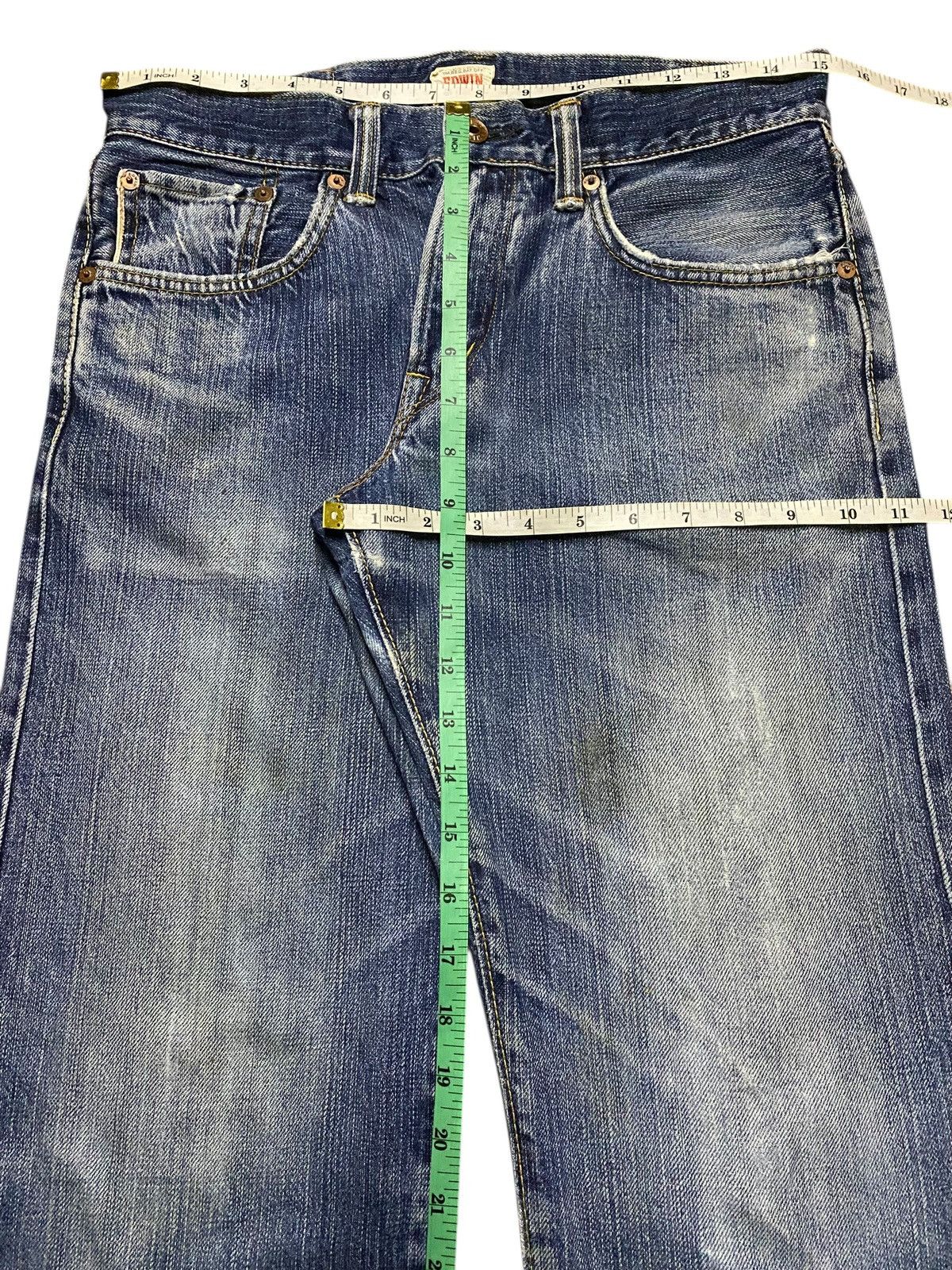 Junya Watanabe Vintage Japanese Brand Edwin 505 zxx Selvedge Distressed Size US 30 / EU 46 - 14 Thumbnail