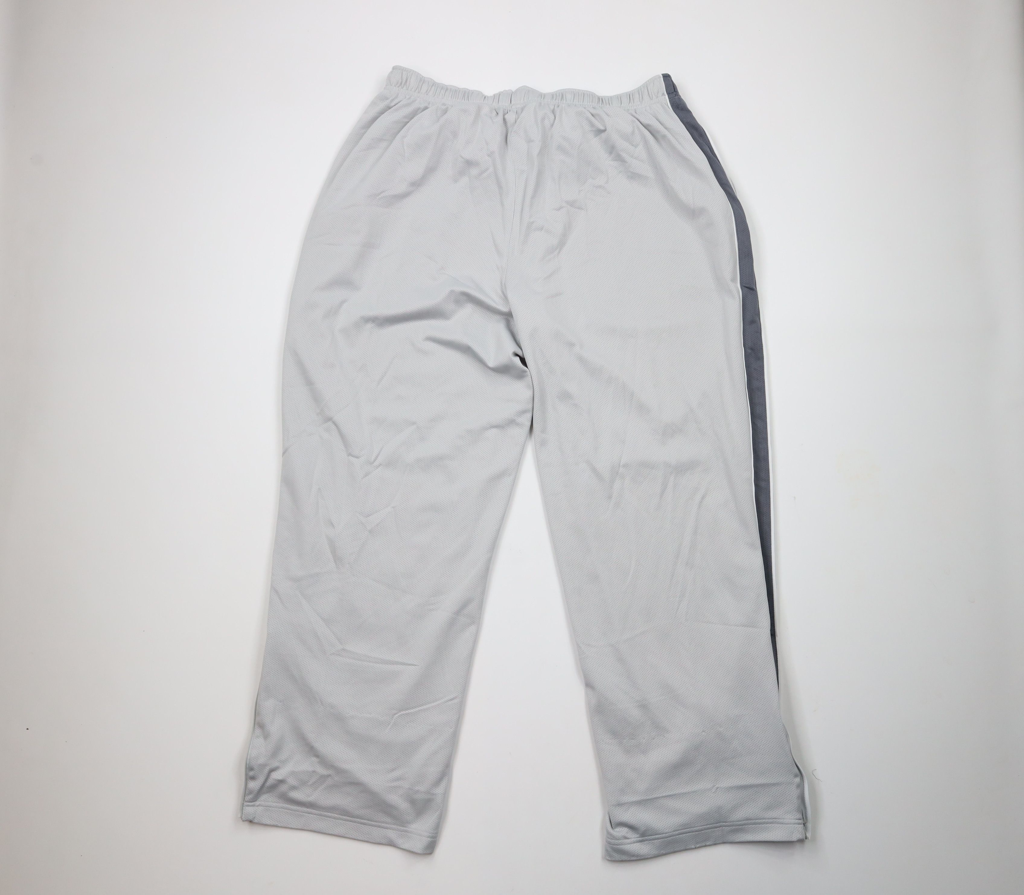 Vintage Vintage 90s Streetwear Lined Wide Leg Mesh Sweatpants Gray Size US 38 / EU 54 - 8 Thumbnail