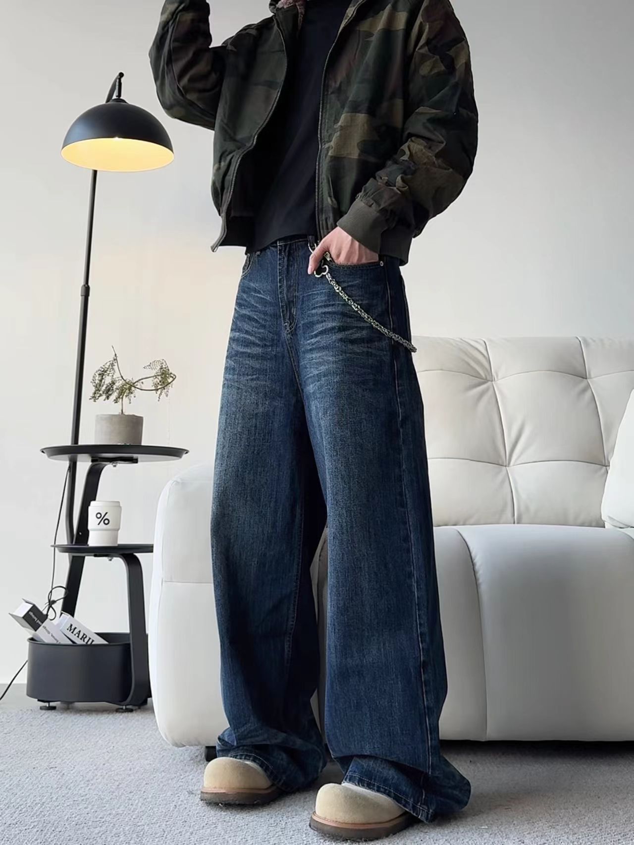 Japanese Brand × Vintage Vintage Cat Whiskers Street Straight Loose Jeans Size US 28 / EU 44 - 2 Thumbnail
