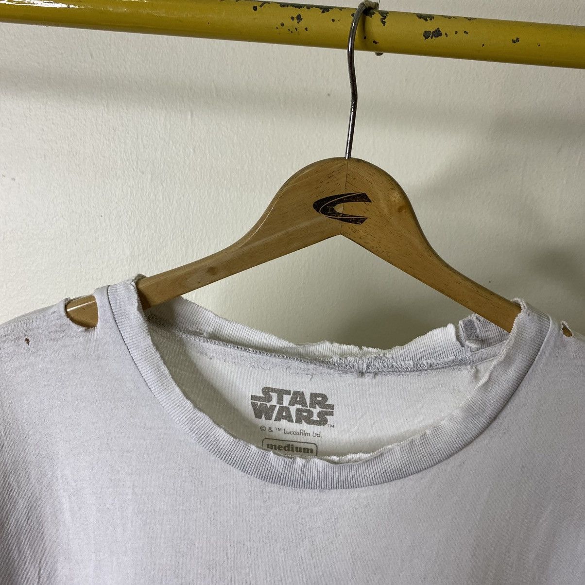Star Wars Y2k Star Wars Distressed T Shirt Size US XL / EU 56 / 4 - 3 Thumbnail