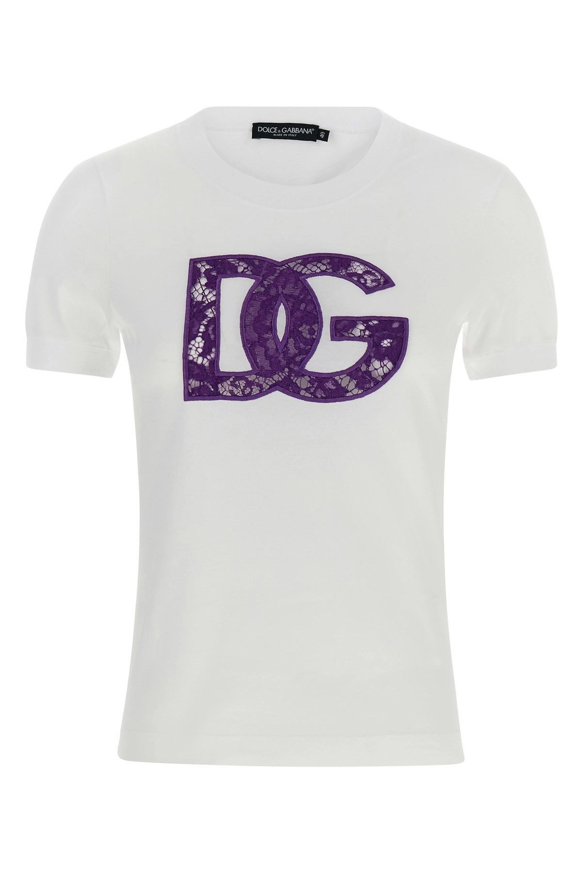 Dolce & Gabbana Lace T-shirt Size M / US 6-8 / IT 42-44 - 1 Thumbnail