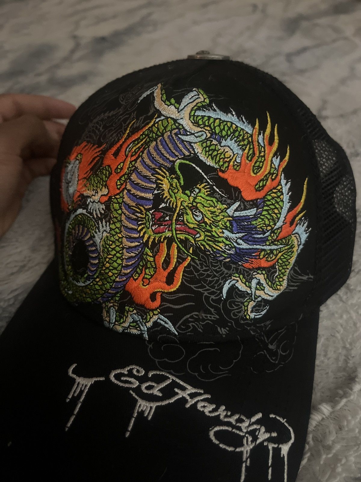 Ed Hardy Black dragon ed hardy hat Size ONE SIZE - 1 Thumbnail