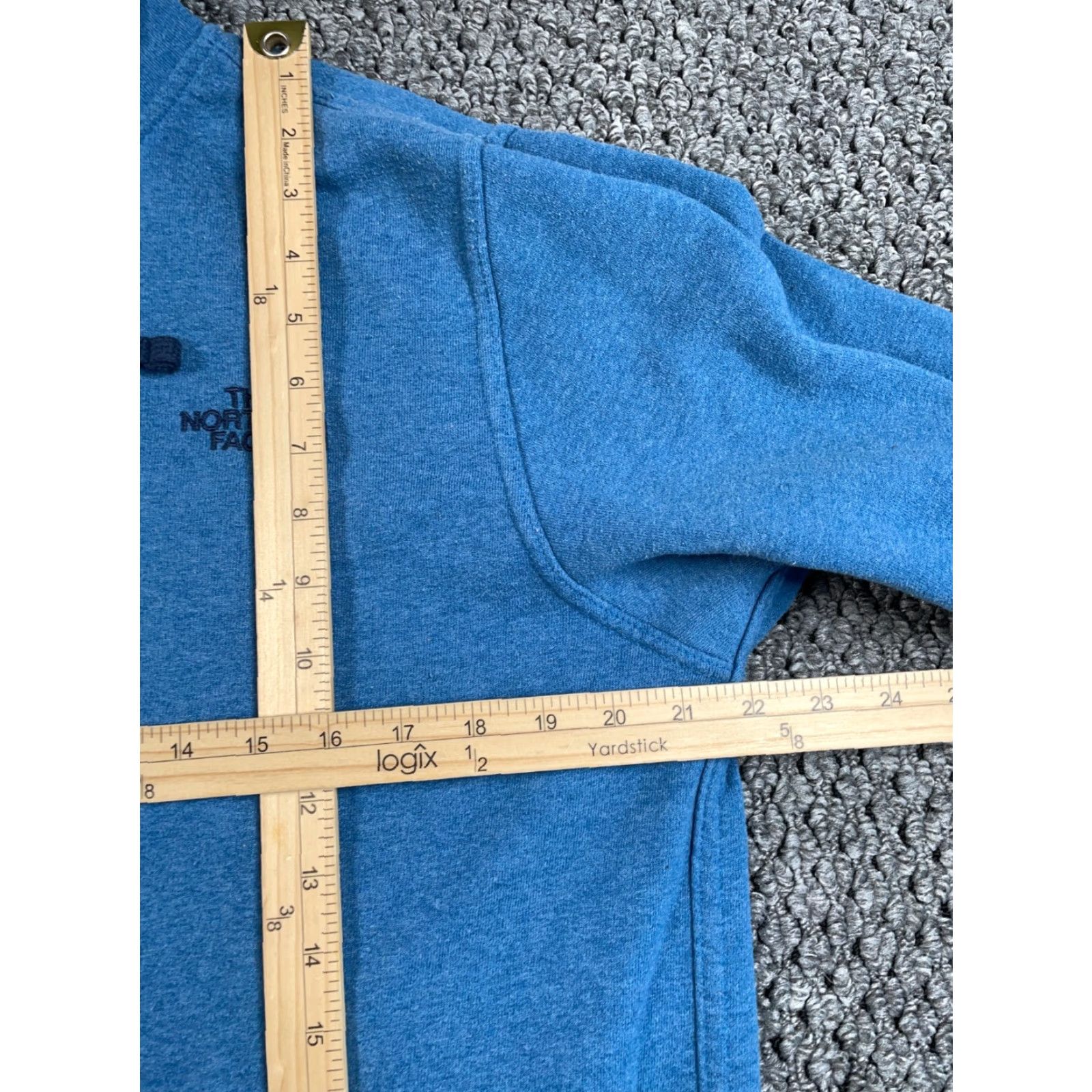 The North Face The North Face Hoodie Adult Medium Blue Sweatshirt 50/50 Blend Logo Graphic Pullover Crew Neck Drawstring Size US M / EU 48-50 / 2 - 6 Thumbnail