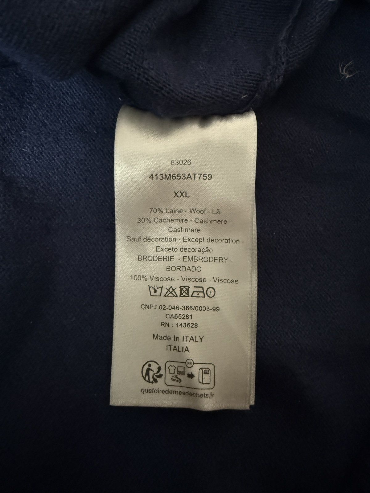 Dior Dior knit sweater Size US XXL / EU 58 / 5 - 3 Thumbnail