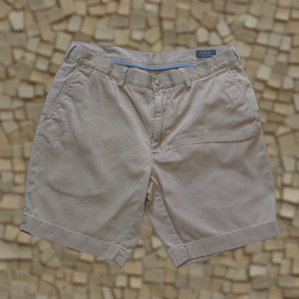 Polo Ralph Lauren VINTAGE Polo Ralph Lauren POLO 90s Y2K CLASSIC FIT KHAKI COTTON CHINO 9" SHORTS MEN SZ 36 Size US M / EU 48-50 / 2 - 1 Thumbnail