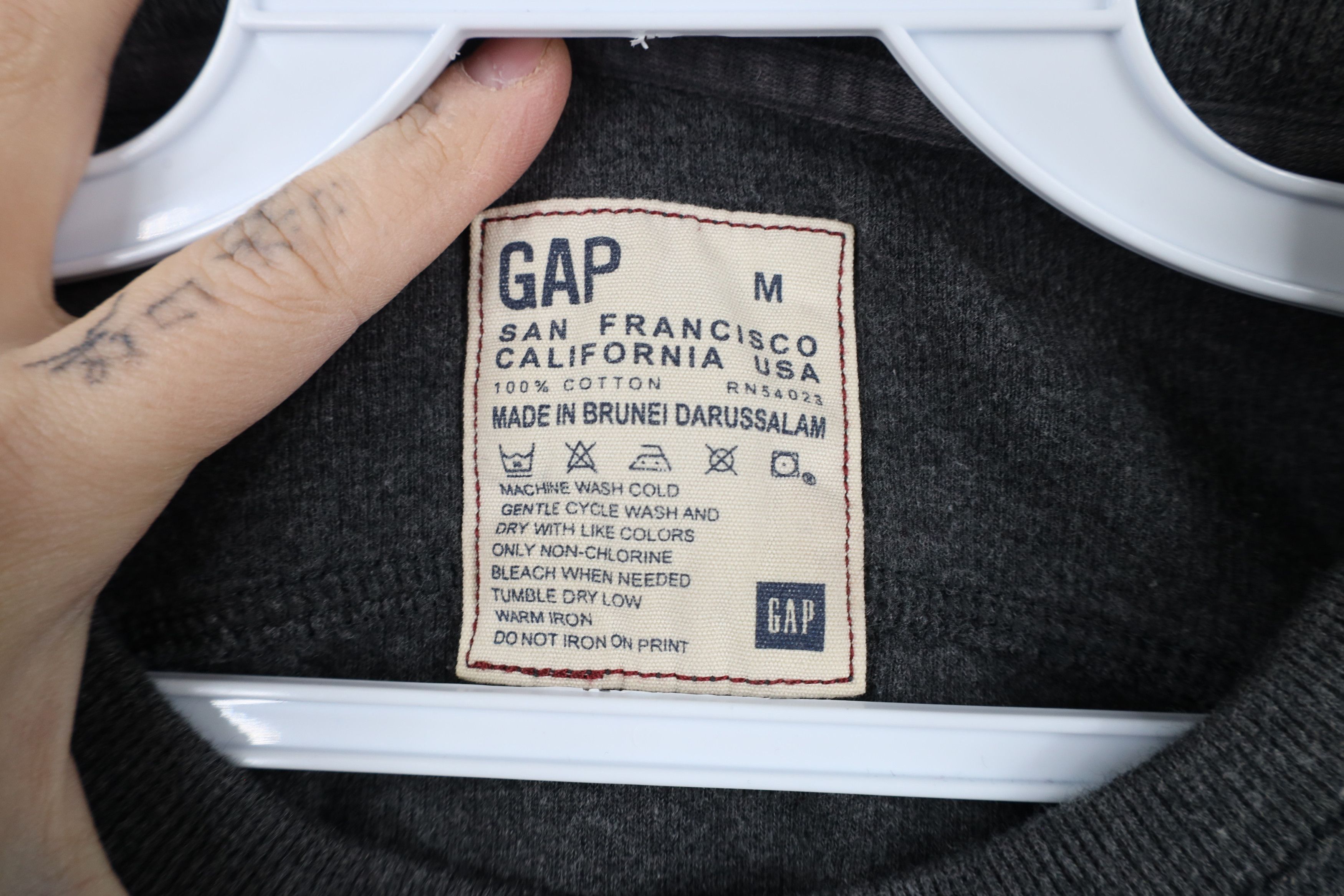 Gap × Vintage Vintage Y2K Gap Heavyweight Ribbed Knit Long Sleeve T-Shirt Size US M / EU 48-50 / 2 - 6 Thumbnail