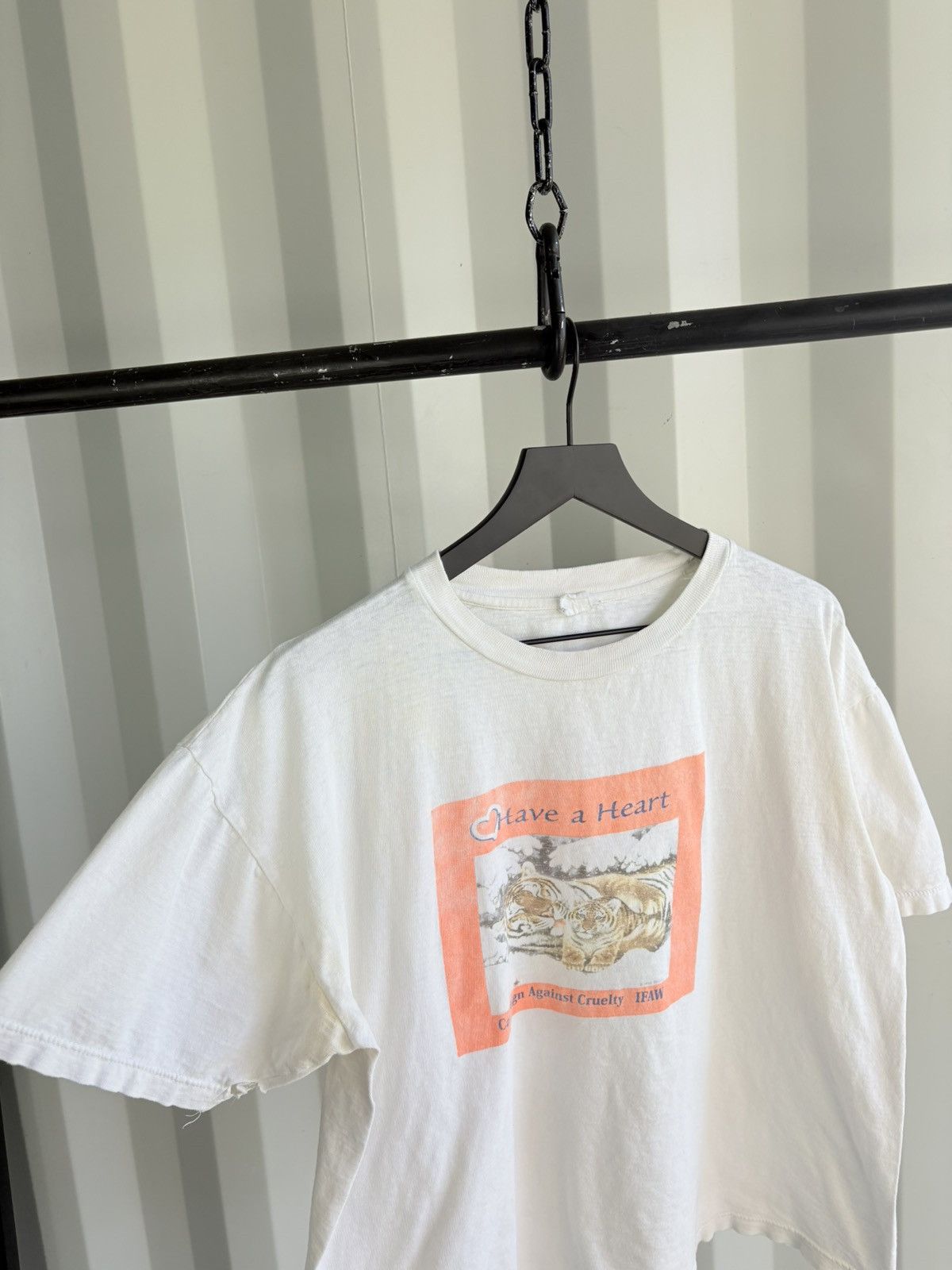 Vintage Vintage Have a Heart Shirt Faded Distressed Grunge BOXY Size US L / EU 52-54 / 3 - 6 Thumbnail