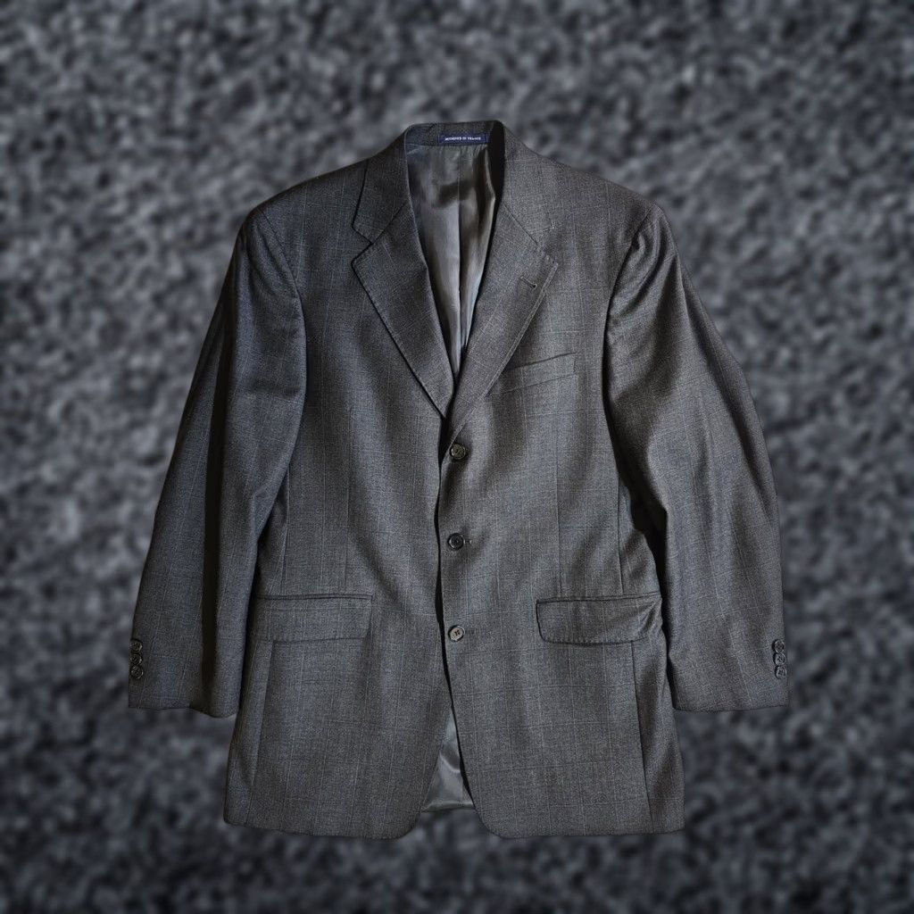 Cremieux Daniel Cremieux Blazer Suit Coat Mens 39R Black Wool Tweed 3-Button Front Notch Lapel Double-Vented Regular Fit Vintage No Size 40R - 1 Thumbnail