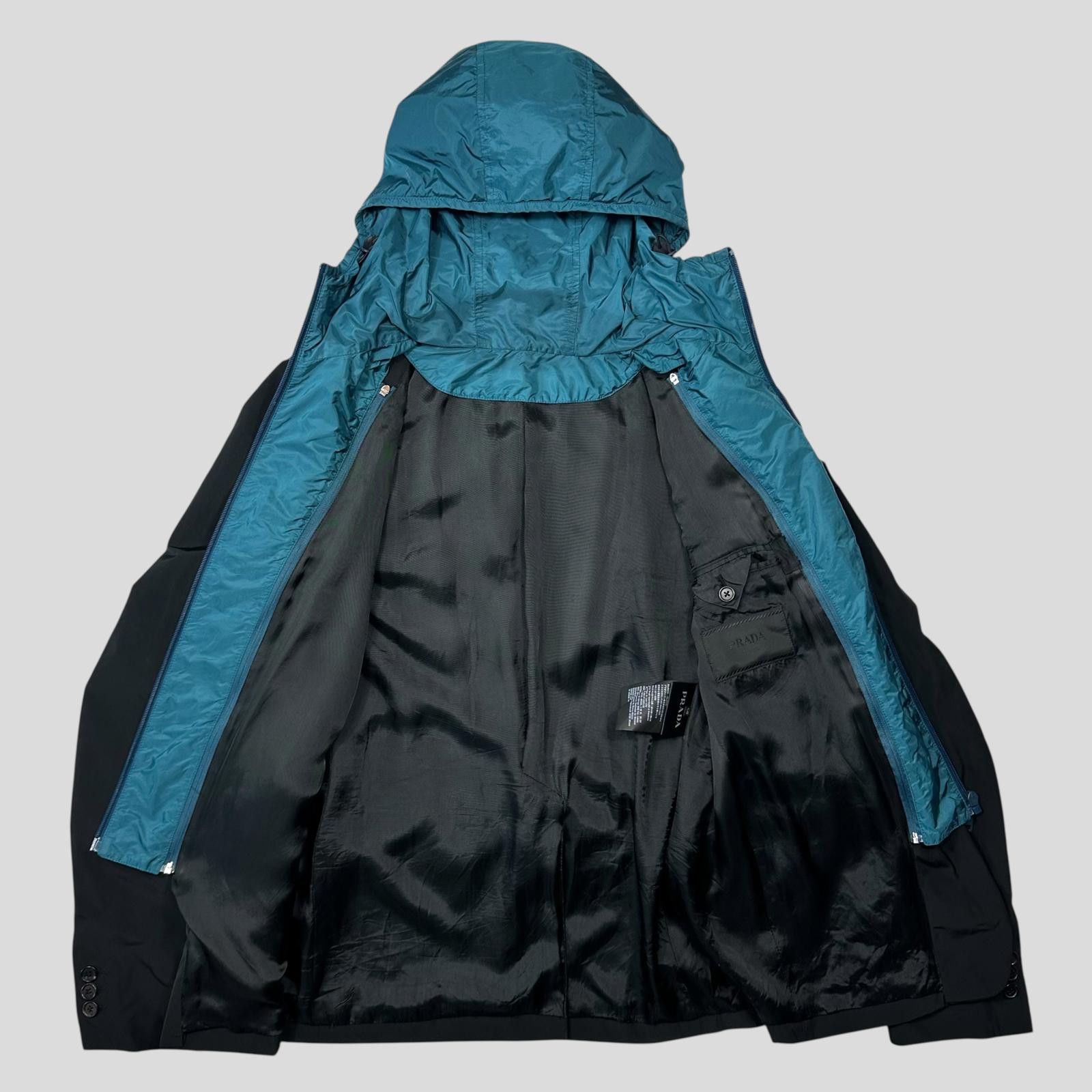Prada Prada 2017 Nylon Blazer Jacket + Removable Nylon Hood - IT50 Size 38R - 3 Thumbnail