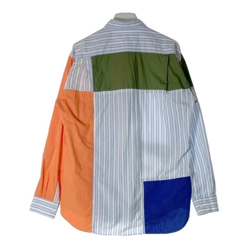 Comme des Garcons Comme Des Garcons Stripe Color Patchwork Long Sleeve Shirt Size US M / EU 48-50 / 2 - 2 Thumbnail