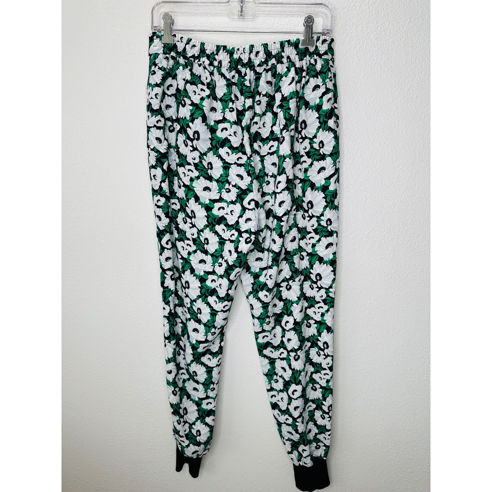 Stella McCartney Stella McCartney White Black Green Julia Flora Jogger Pants Size 42" / US 20 - 9 Thumbnail
