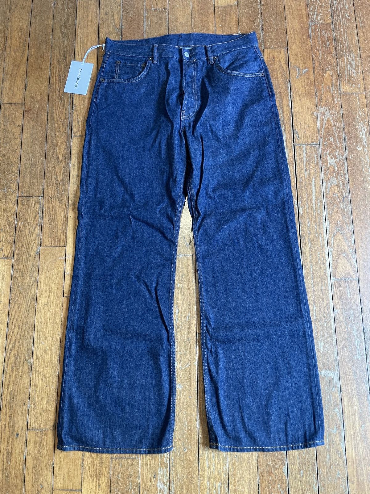 Acne Studios Bla Konst store North Indigo Blue Jeans Pants Denim Size 28x32