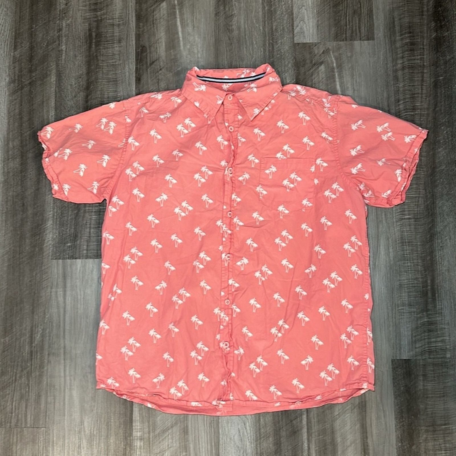 Other Spicy Tuna Palm Trees Short Sleeve Button Down - Large Size US L / EU 52-54 / 3 - 2 Thumbnail